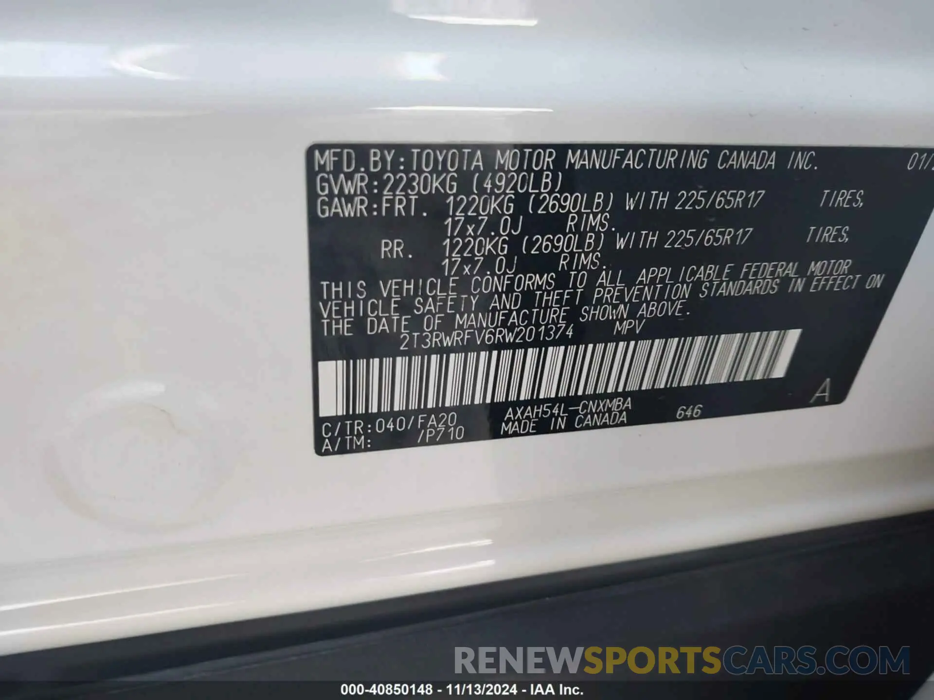 9 Photograph of a damaged car 2T3RWRFV6RW201374 TOYOTA RAV4 HYBRID 2024