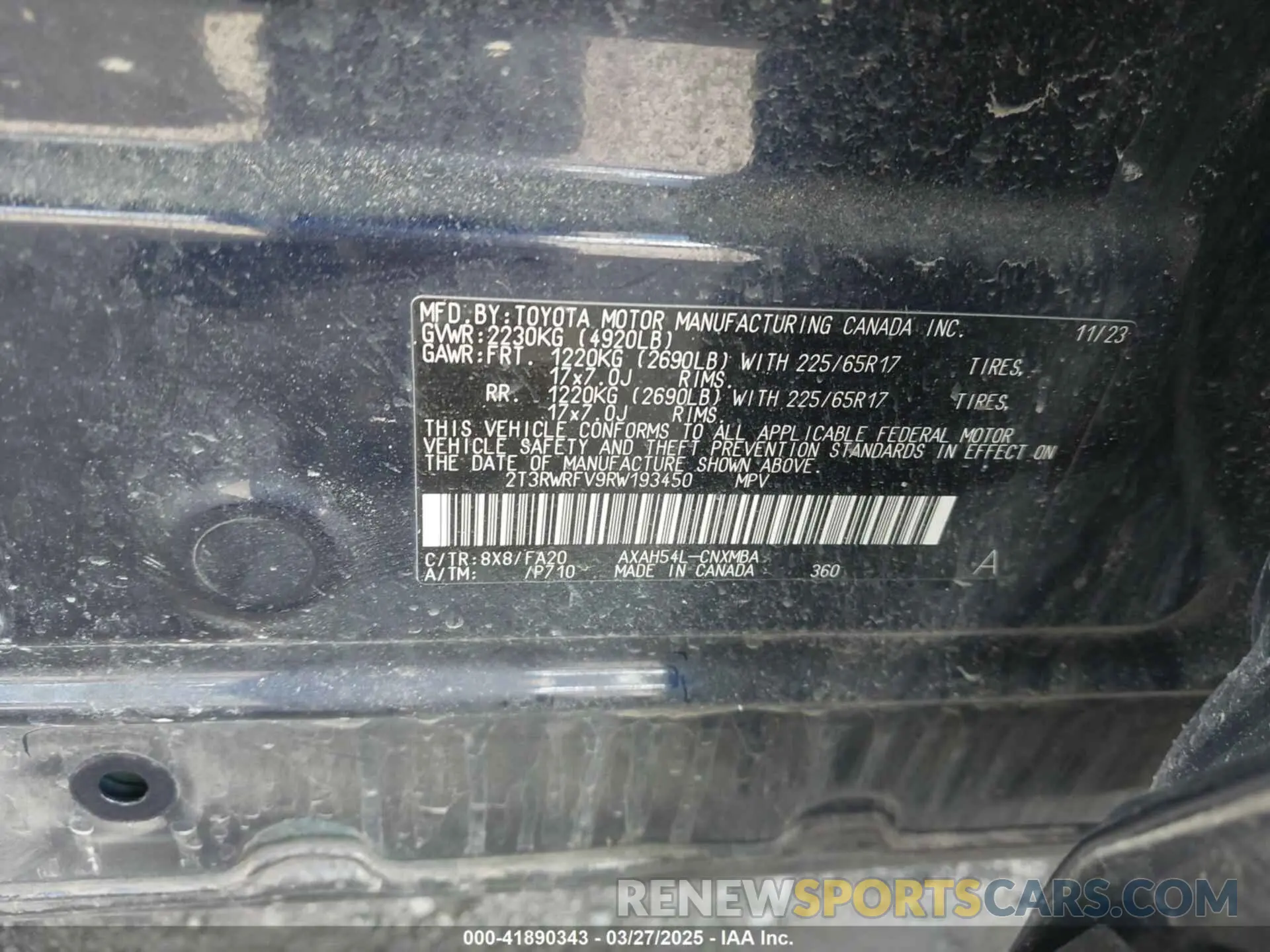 9 Photograph of a damaged car 2T3RWRFV9RW193450 TOYOTA RAV4 HYBRID 2024