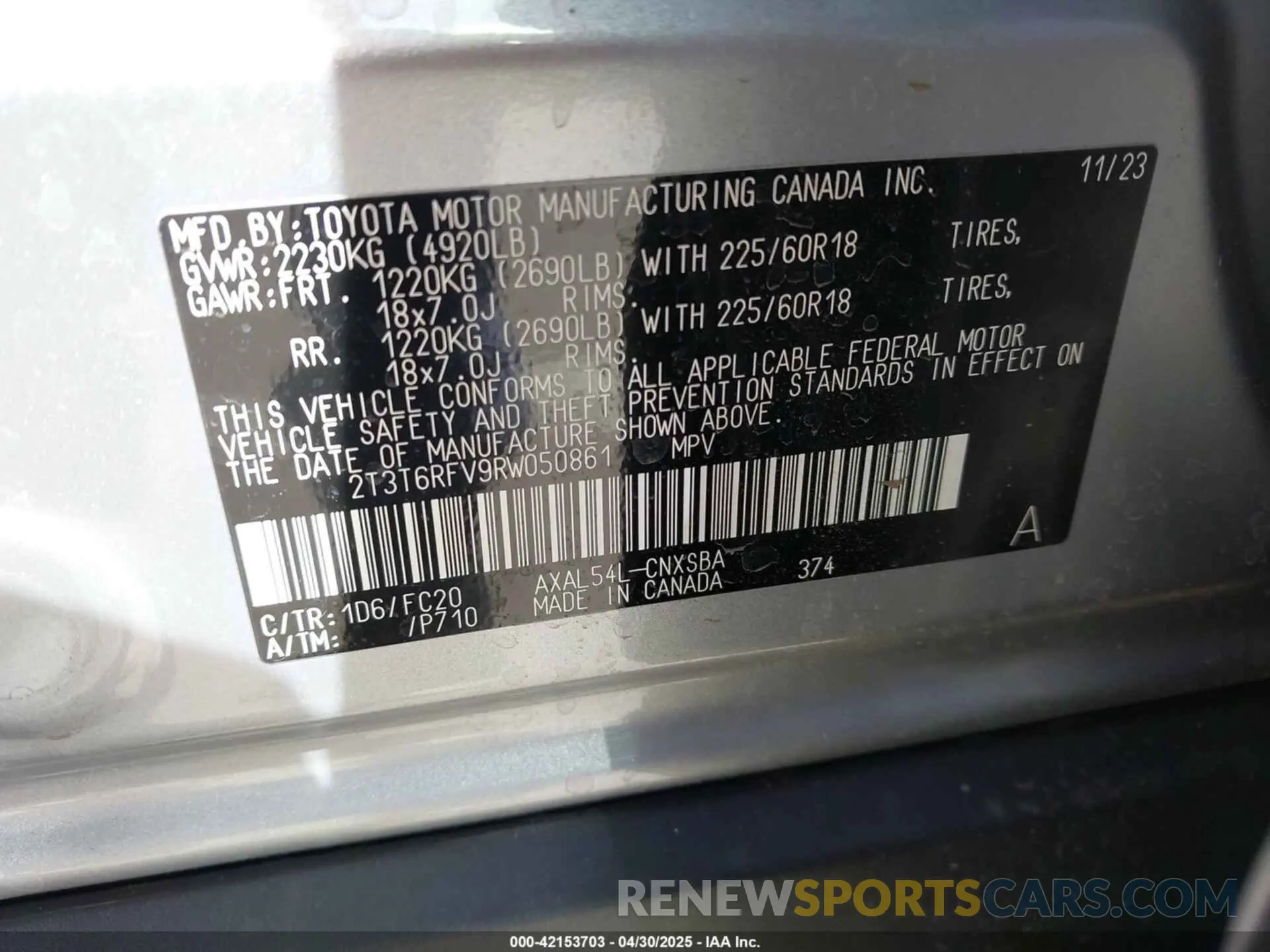 9 Photograph of a damaged car 2T3T6RFV9RW050861 TOYOTA RAV4 HYBRID 2024