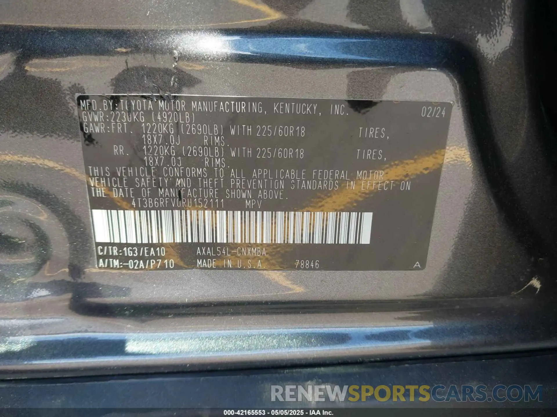 9 Photograph of a damaged car 4T3B6RFV0RU152111 TOYOTA RAV4 HYBRID 2024