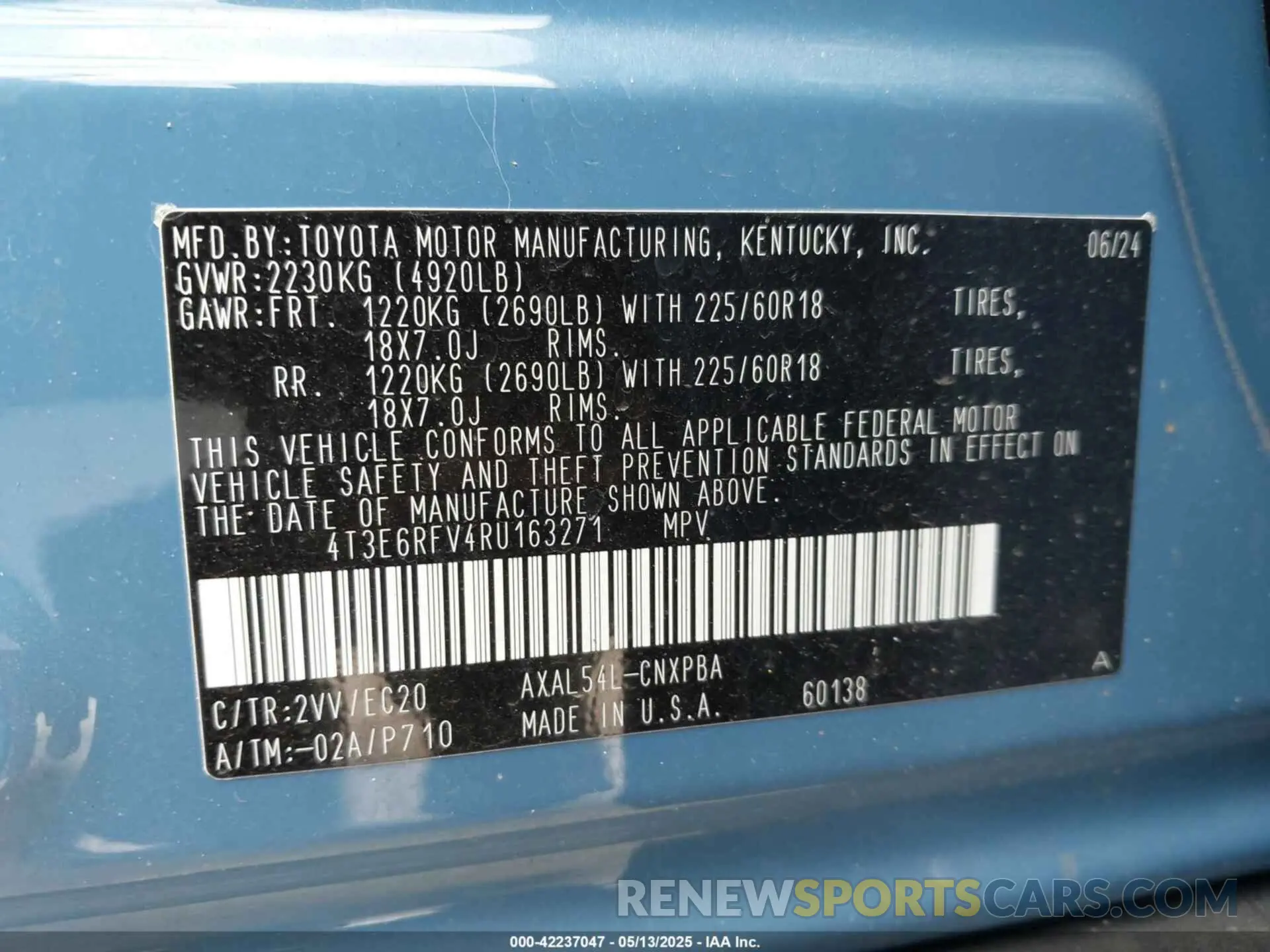 9 Photograph of a damaged car 4T3E6RFV4RU163271 TOYOTA RAV4 HYBRID 2024