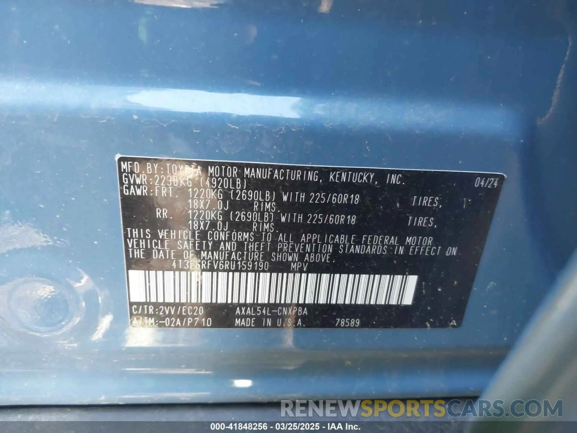 9 Photograph of a damaged car 4T3E6RFV6RU159190 TOYOTA RAV4 HYBRID 2024
