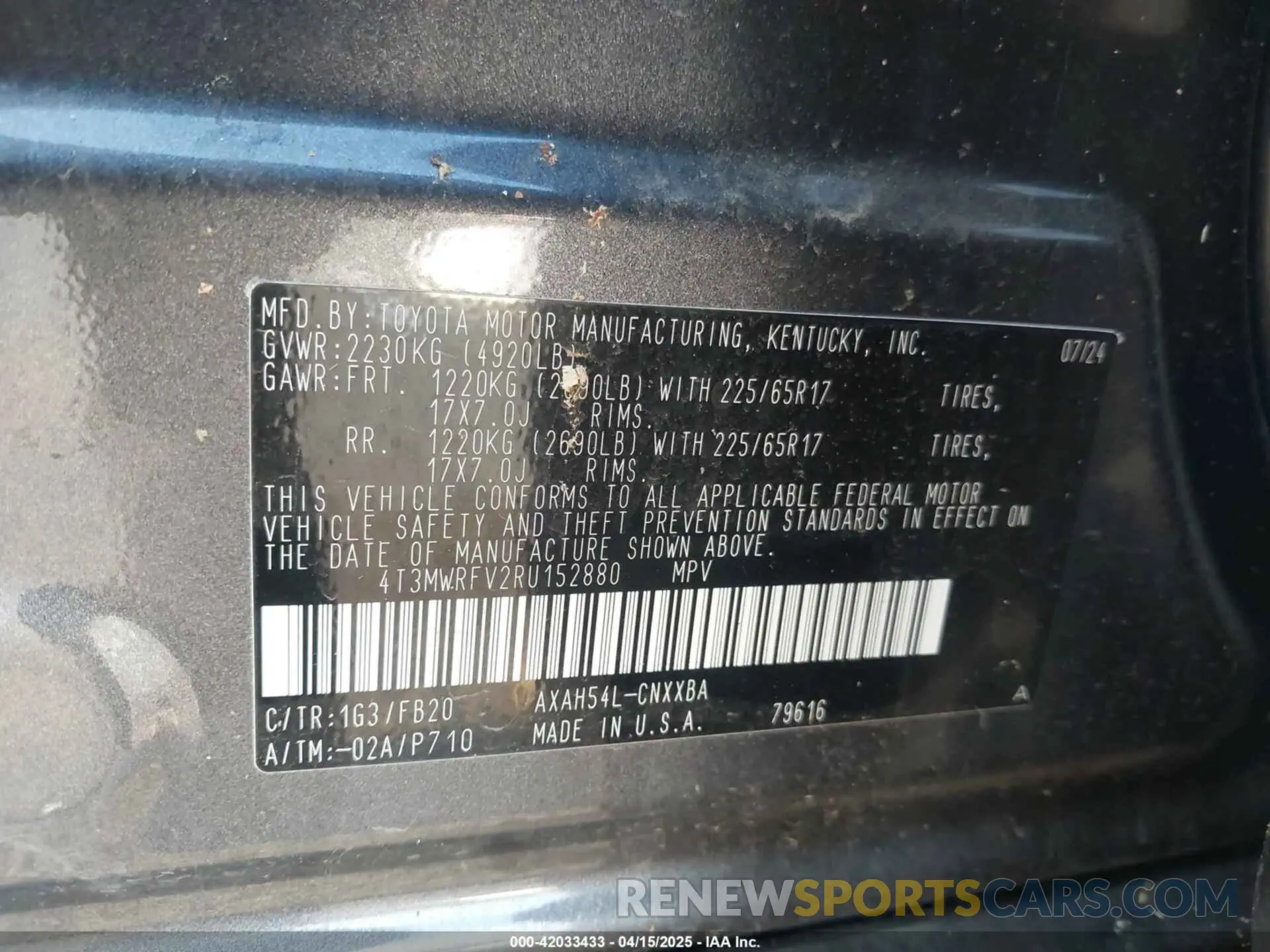 9 Photograph of a damaged car 4T3MWRFV2RU152880 TOYOTA RAV4 HYBRID 2024
