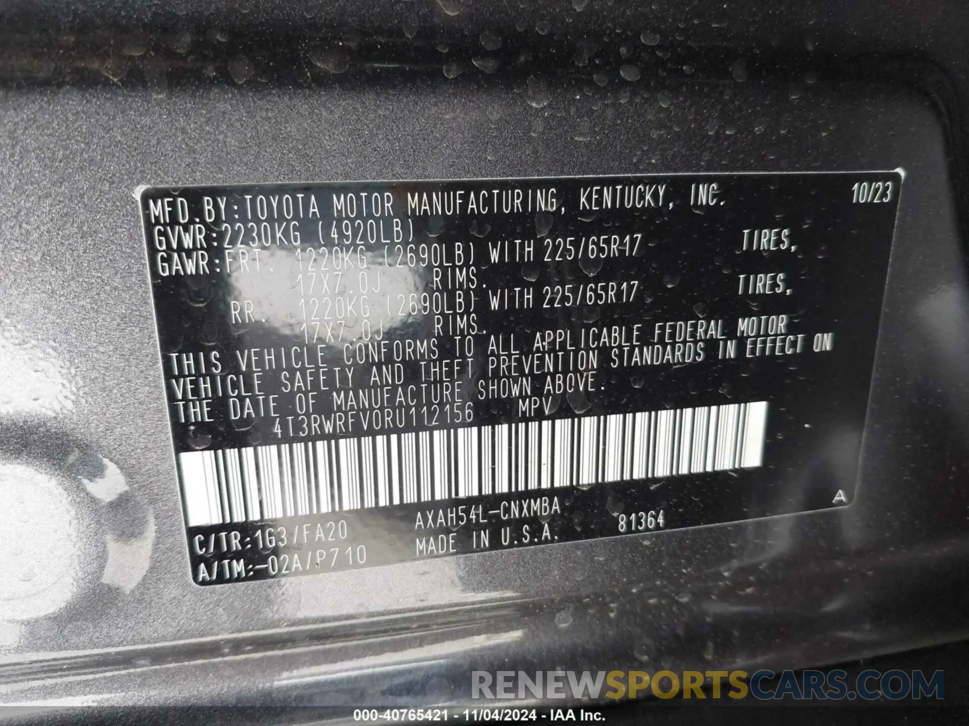 9 Photograph of a damaged car 4T3RWRFV0RU112156 TOYOTA RAV4 HYBRID 2024