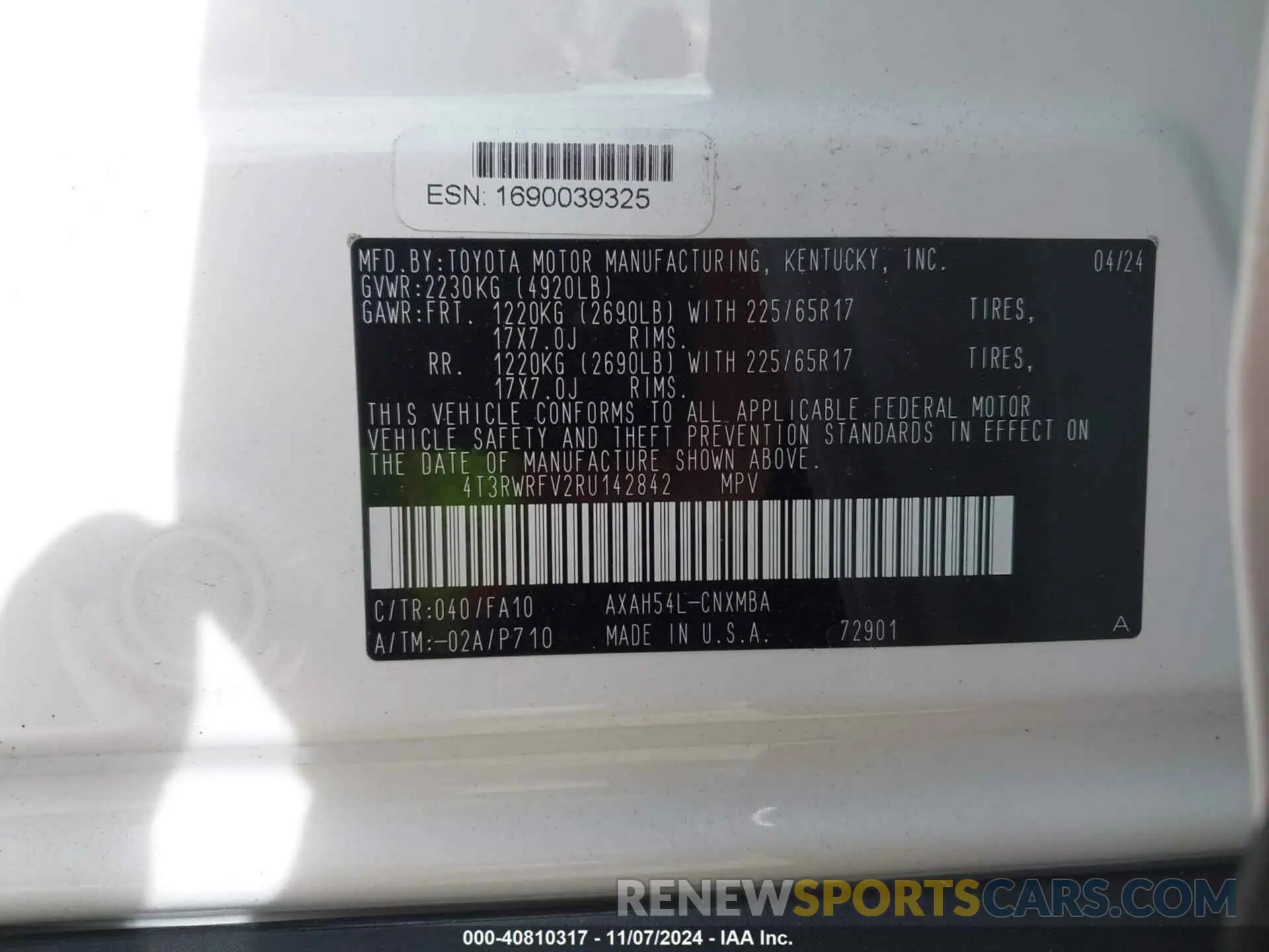 9 Photograph of a damaged car 4T3RWRFV2RU142842 TOYOTA RAV4 HYBRID 2024