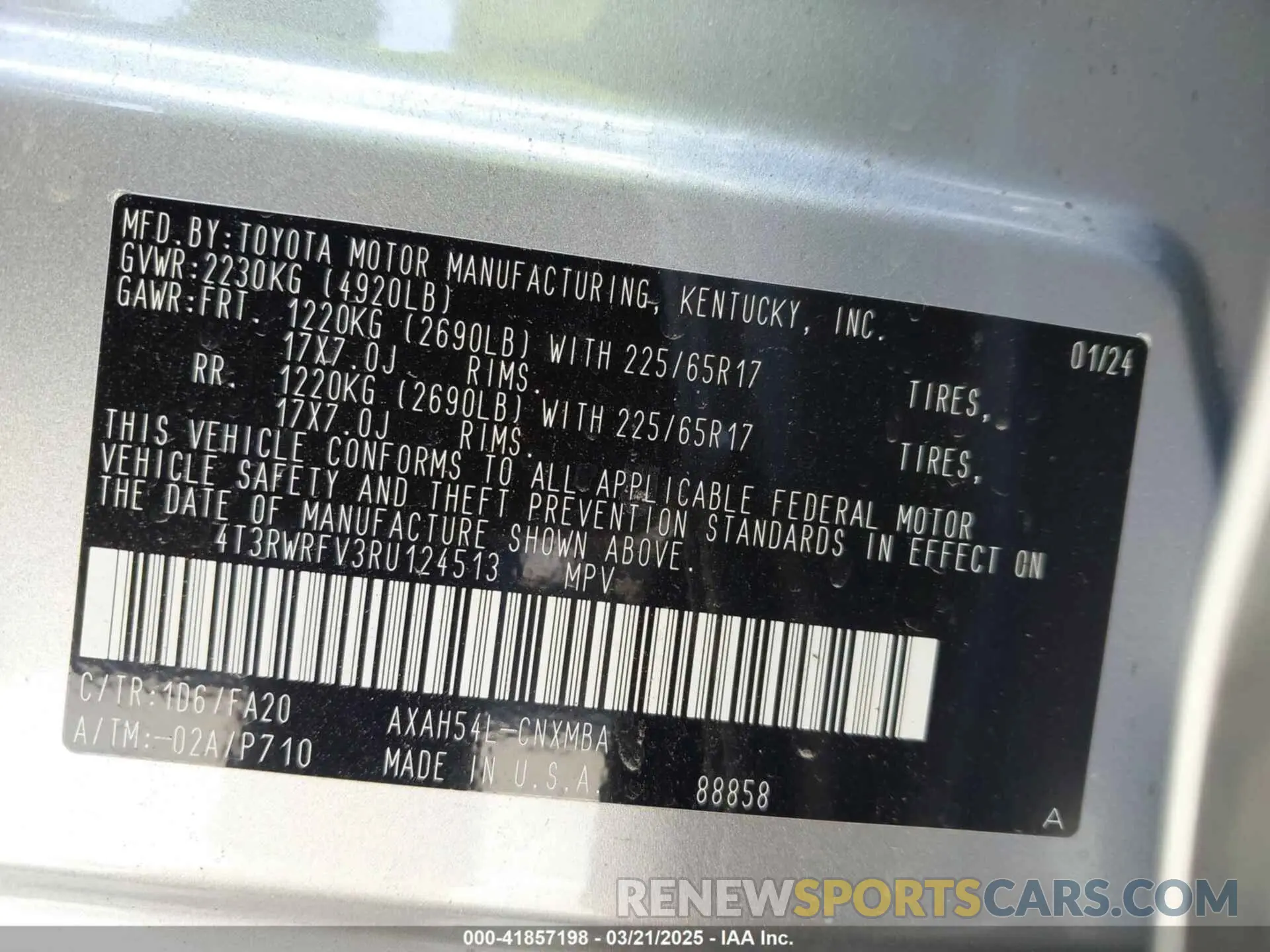 9 Photograph of a damaged car 4T3RWRFV3RU124513 TOYOTA RAV4 HYBRID 2024