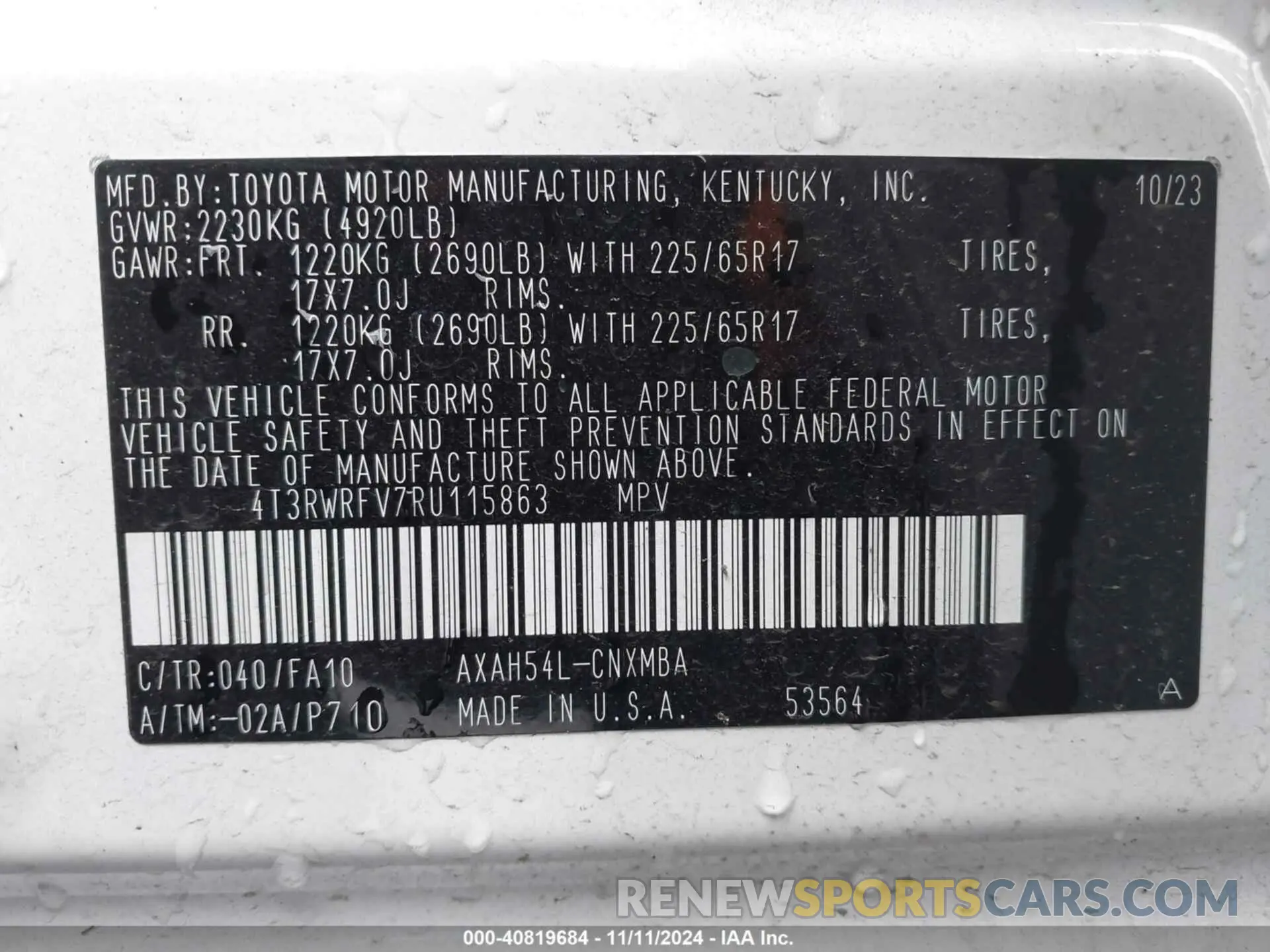 9 Photograph of a damaged car 4T3RWRFV7RU115863 TOYOTA RAV4 HYBRID 2024