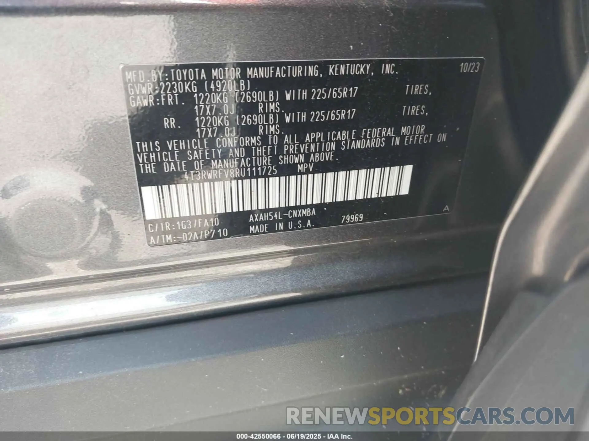 9 Photograph of a damaged car 4T3RWRFV8RU111725 TOYOTA RAV4 HYBRID 2024