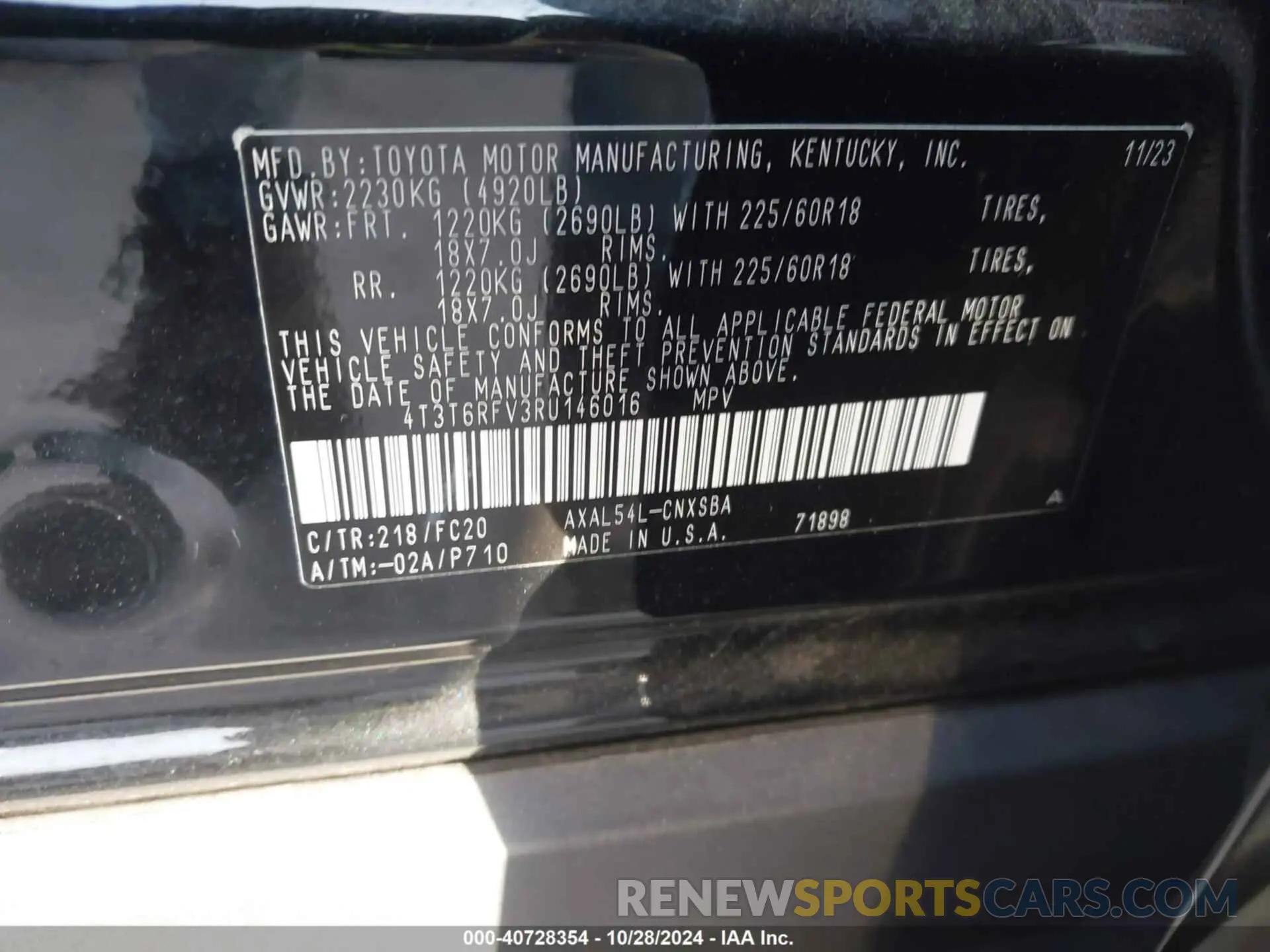 9 Photograph of a damaged car 4T3T6RFV3RU146016 TOYOTA RAV4 HYBRID 2024