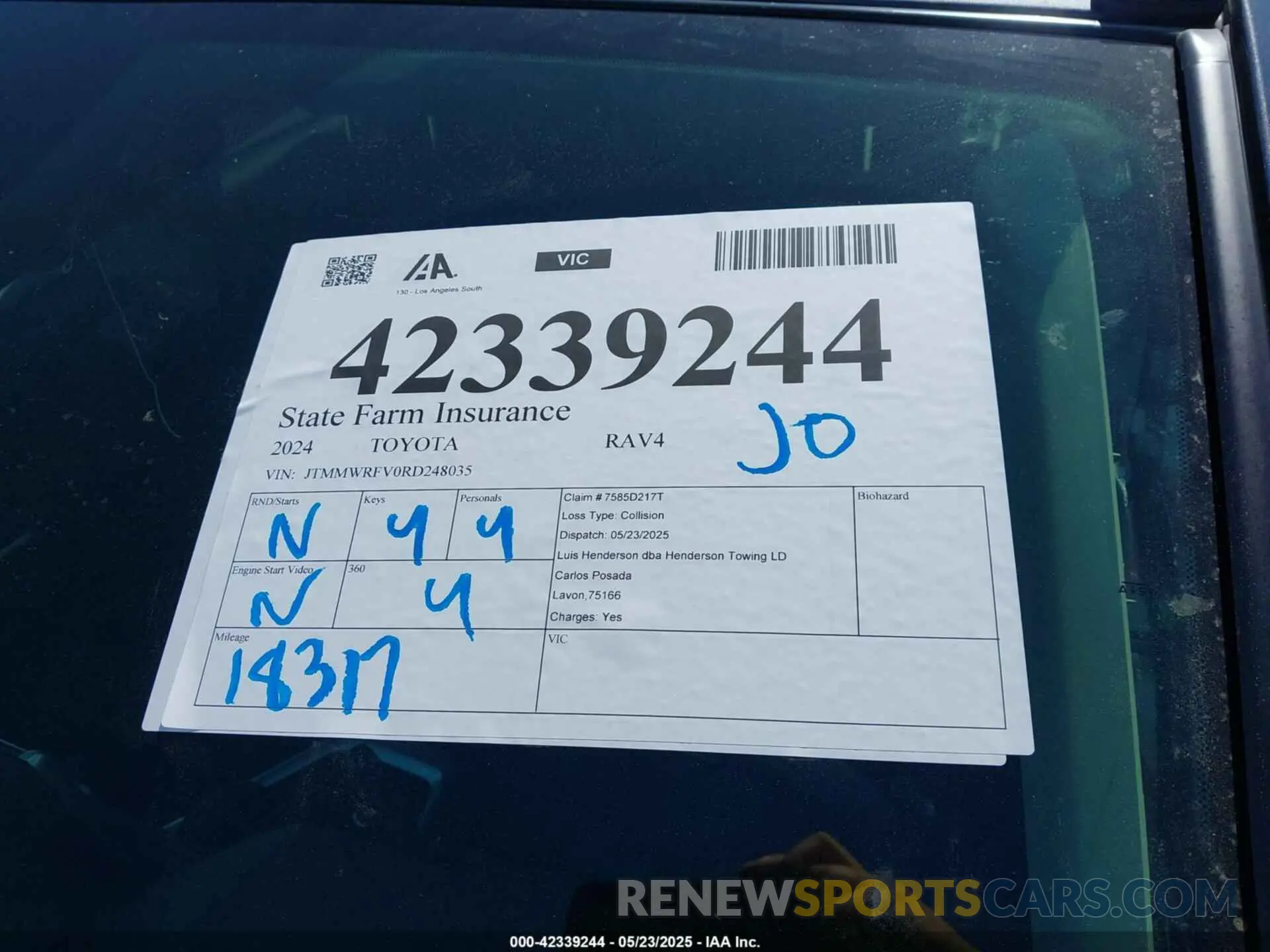 18 Photograph of a damaged car JTMMWRFV0RD248035 TOYOTA RAV4 HYBRID 2024