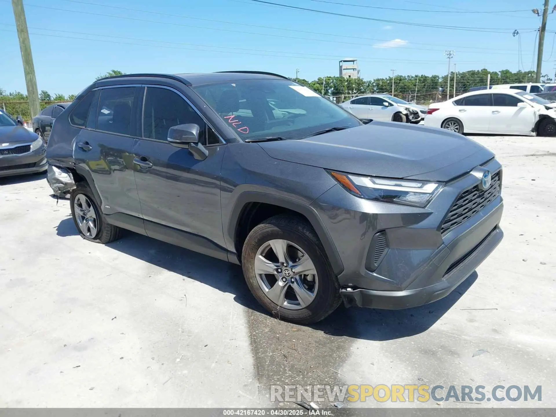 1 Photograph of a damaged car JTMRWRFV3RD230229 TOYOTA RAV4 HYBRID 2024