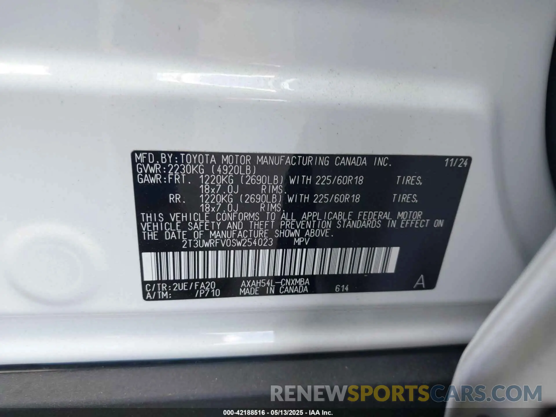 9 Photograph of a damaged car 2T3UWRFV0SW254023 TOYOTA RAV4 HYBRID 2025