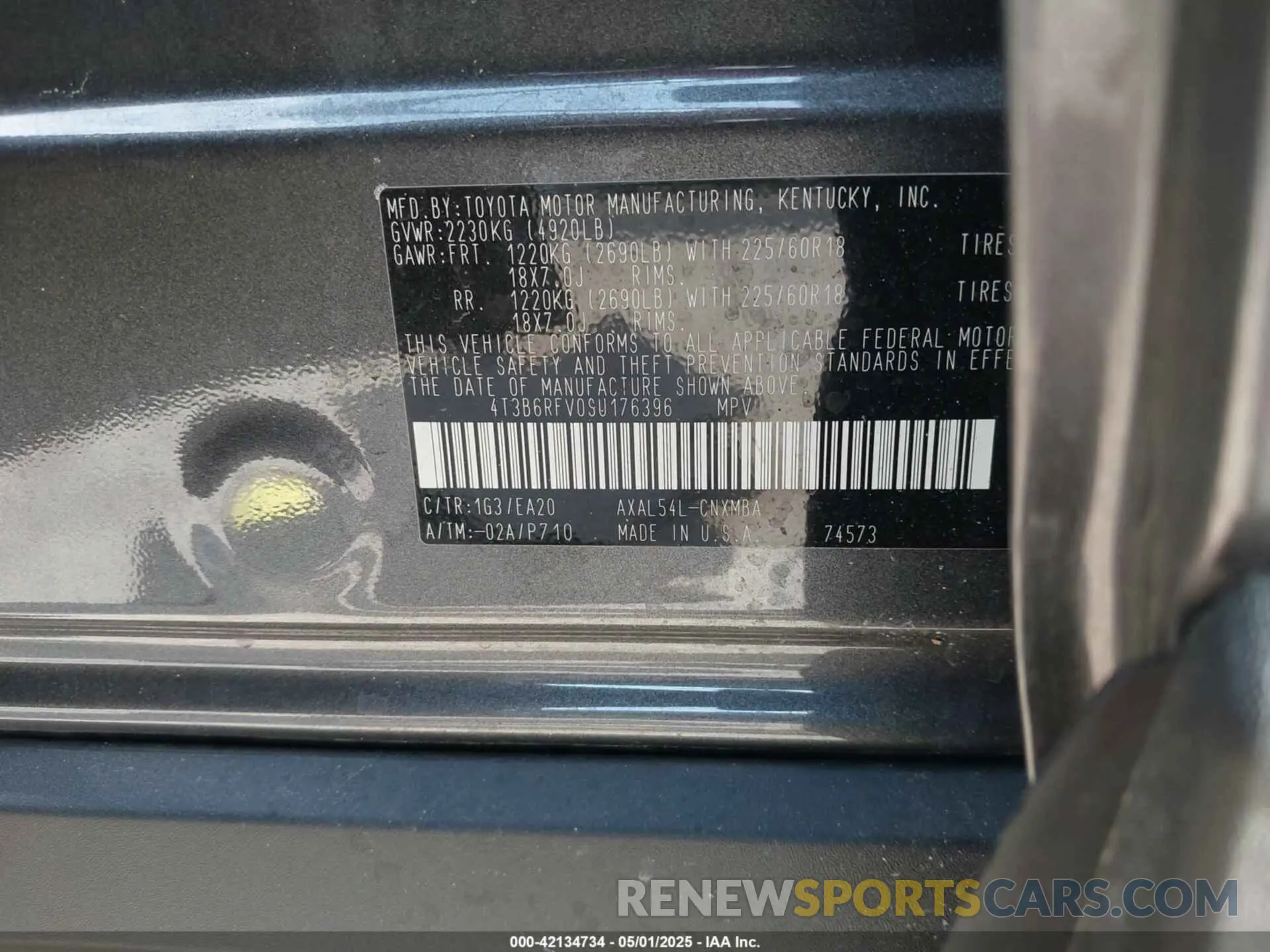 9 Photograph of a damaged car 4T3B6RFV0SU176396 TOYOTA RAV4 HYBRID 2025