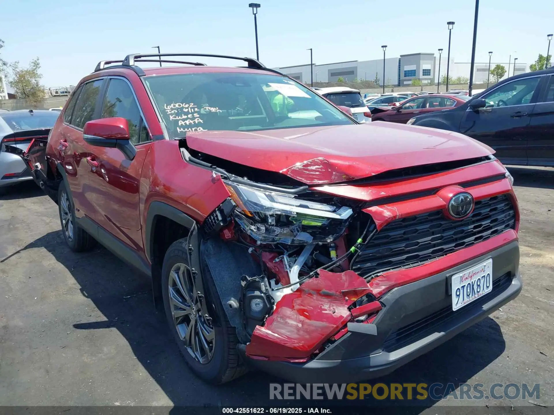 1 Photograph of a damaged car JTMB6RFV7SD163450 TOYOTA RAV4 HYBRID 2025