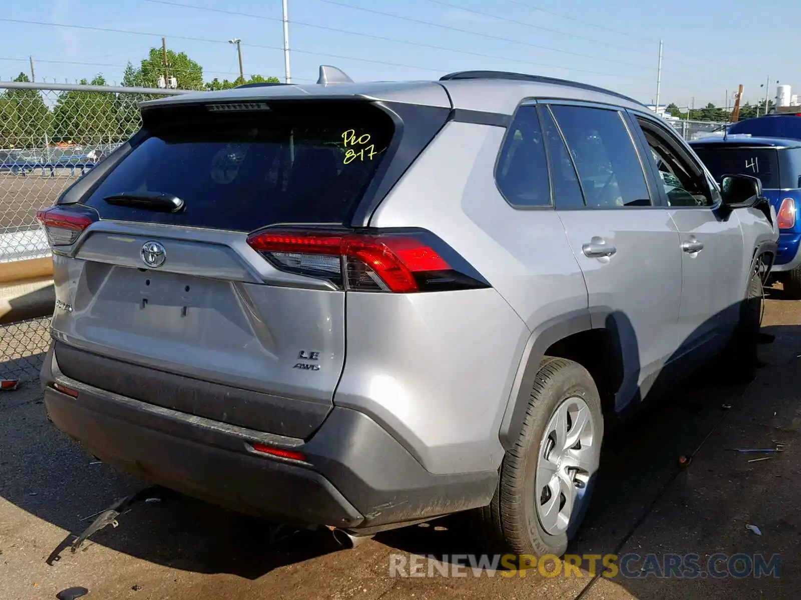 4 Photograph of a damaged car 2T3F1RFV1KW059457 TOYOTA RAV4 LE 2019