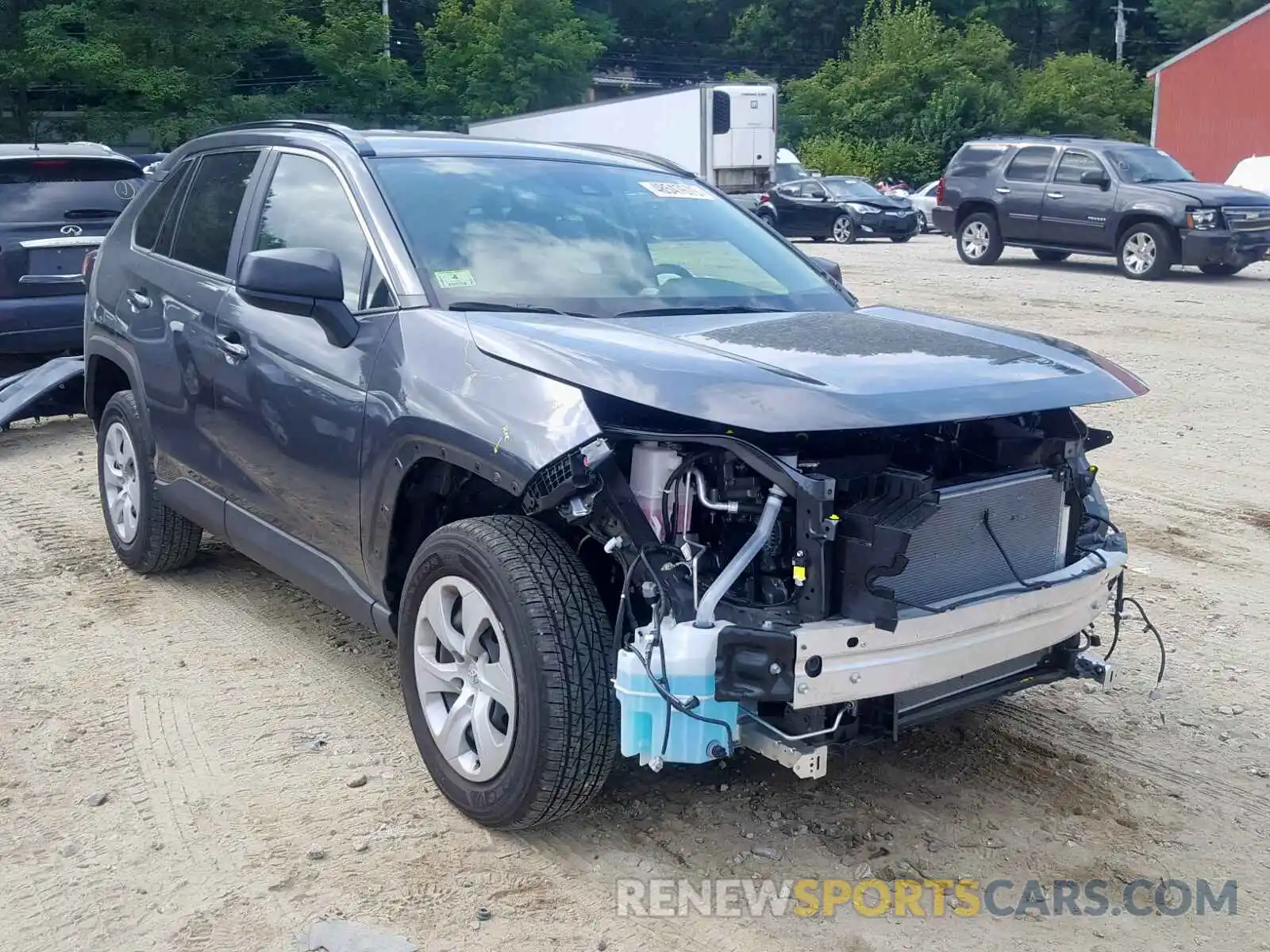 1 Photograph of a damaged car JTMF1RFV0KD016662 TOYOTA RAV4 LE 2019