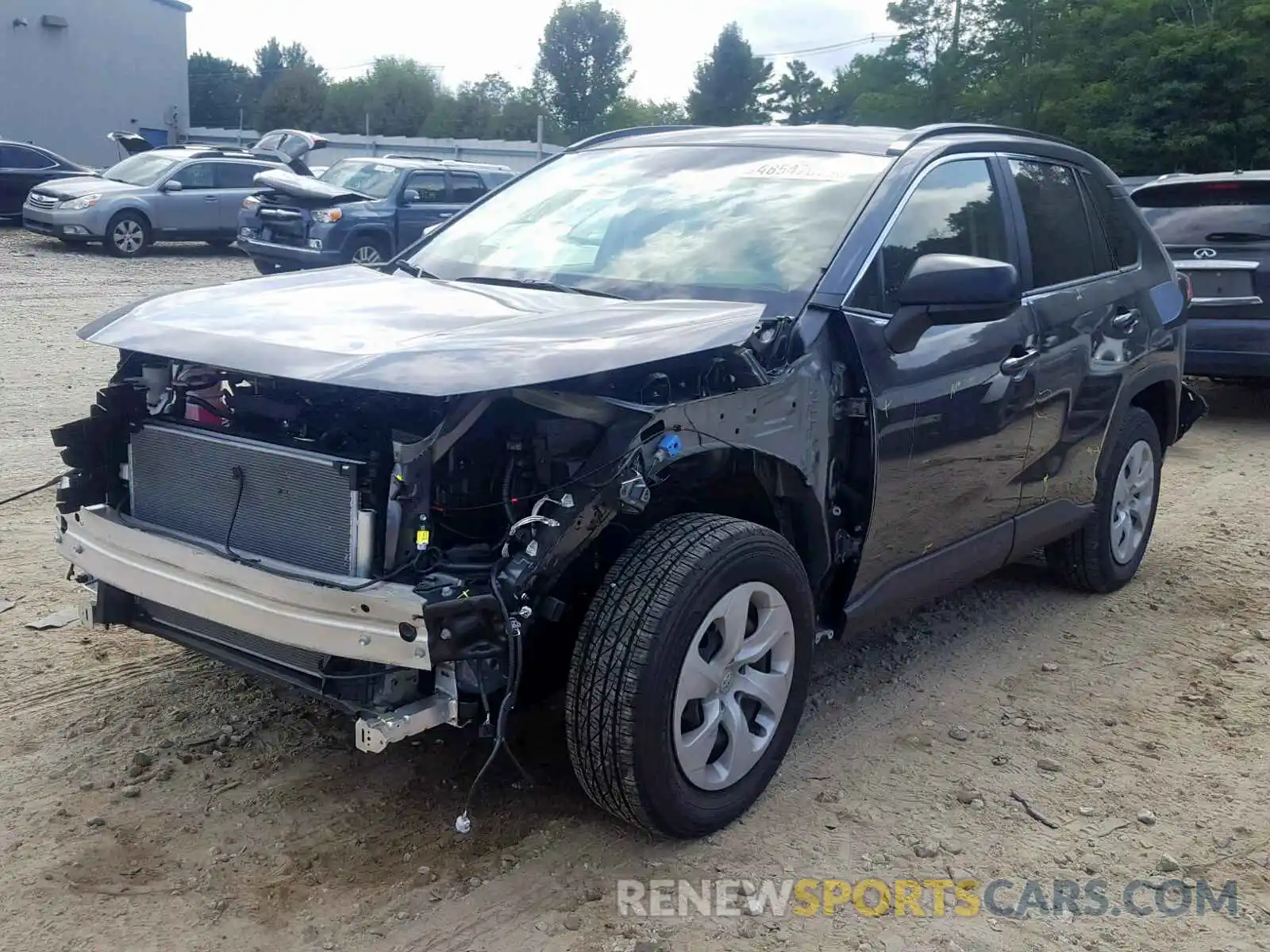 2 Photograph of a damaged car JTMF1RFV0KD016662 TOYOTA RAV4 LE 2019