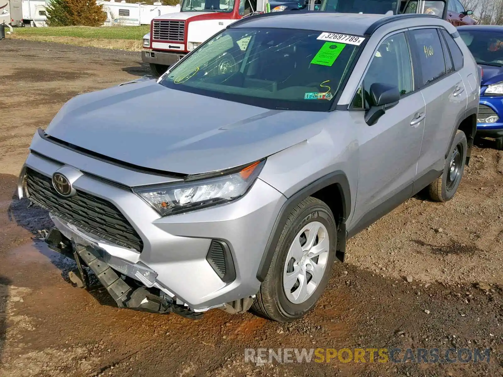 2 Photograph of a damaged car JTMF1RFV8KD502782 TOYOTA RAV4 LE 2019