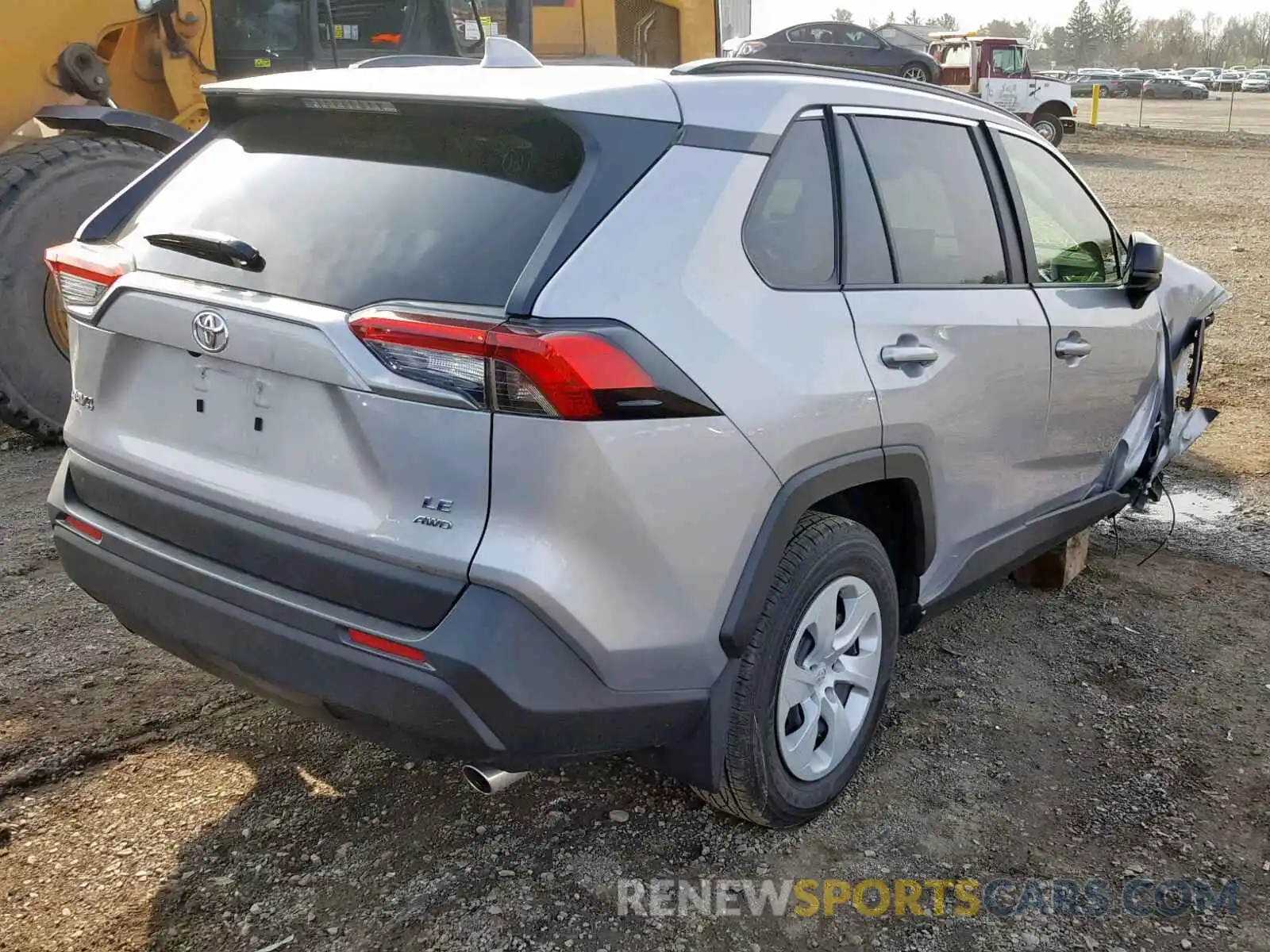 4 Photograph of a damaged car JTMF1RFV8KD502782 TOYOTA RAV4 LE 2019