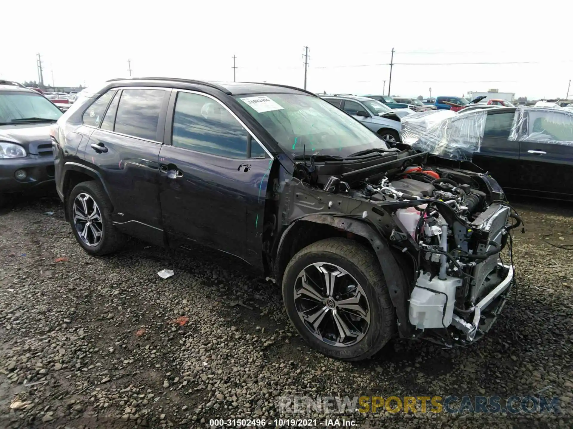 1 Photograph of a damaged car JTMEB3FV7MD012276 TOYOTA RAV4 PRIME 2021