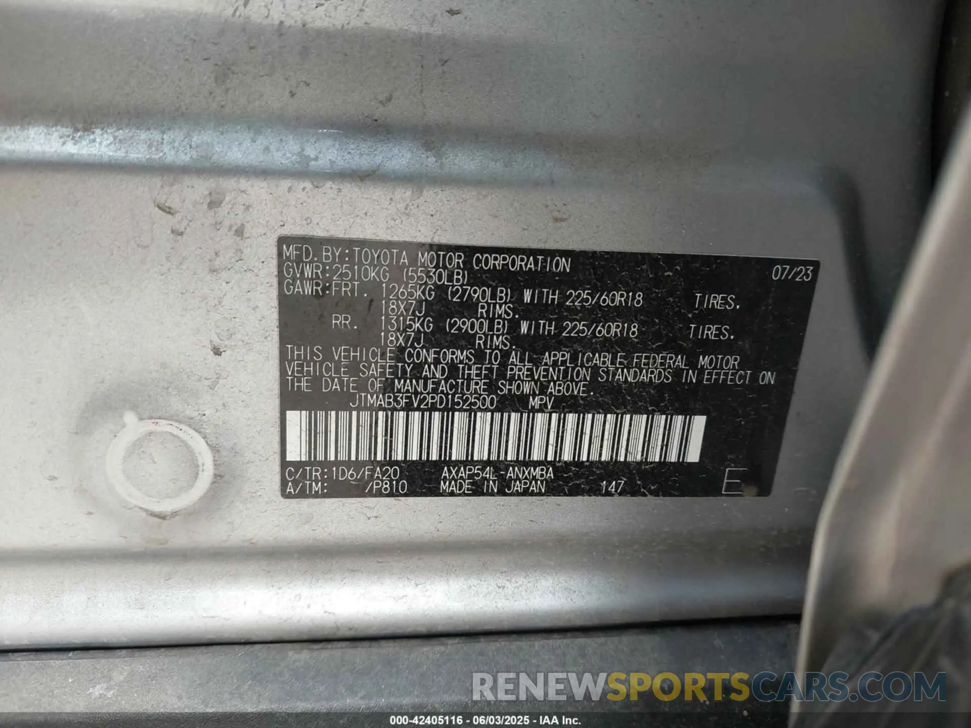 9 Photograph of a damaged car JTMAB3FV2PD152500 TOYOTA RAV4 PRIME 2023