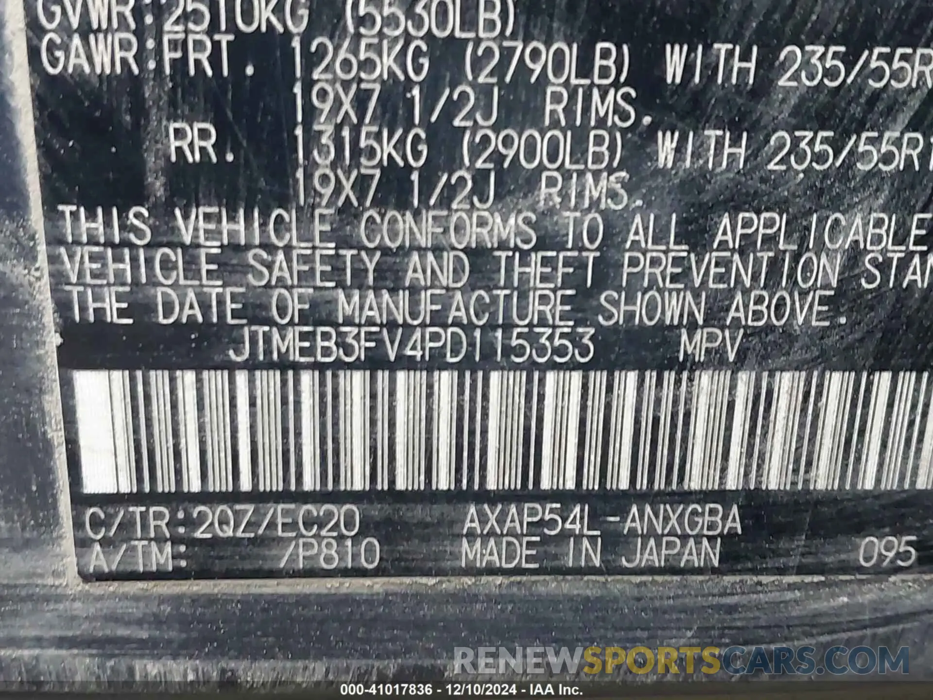 9 Photograph of a damaged car JTMEB3FV4PD115353 TOYOTA RAV4 PRIME 2023