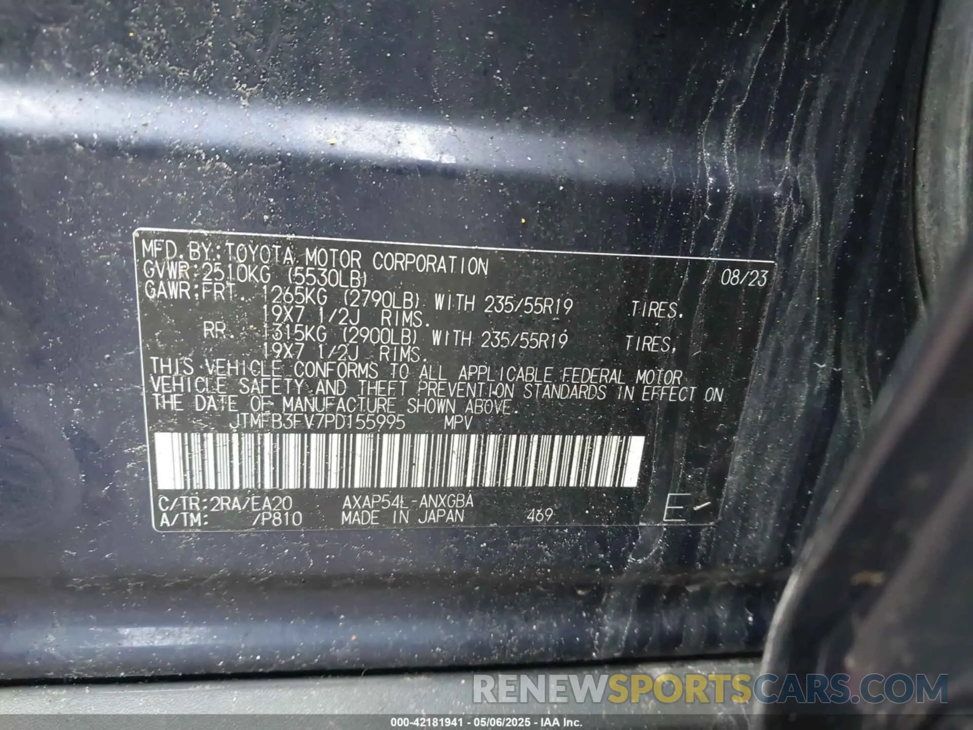 9 Photograph of a damaged car JTMFB3FV7PD155995 TOYOTA RAV4 PRIME 2023