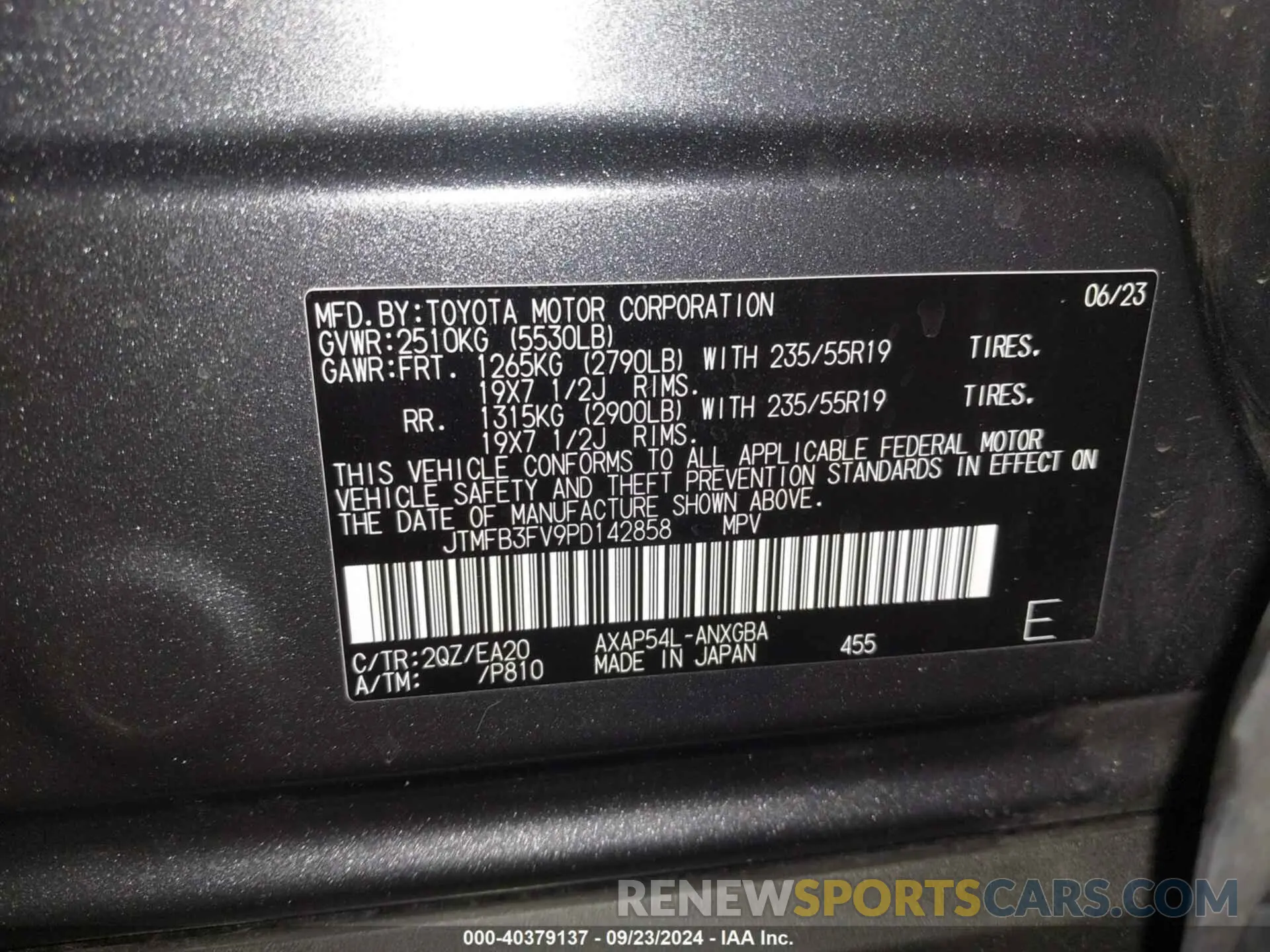 9 Photograph of a damaged car JTMFB3FV9PD142858 TOYOTA RAV4 PRIME 2023