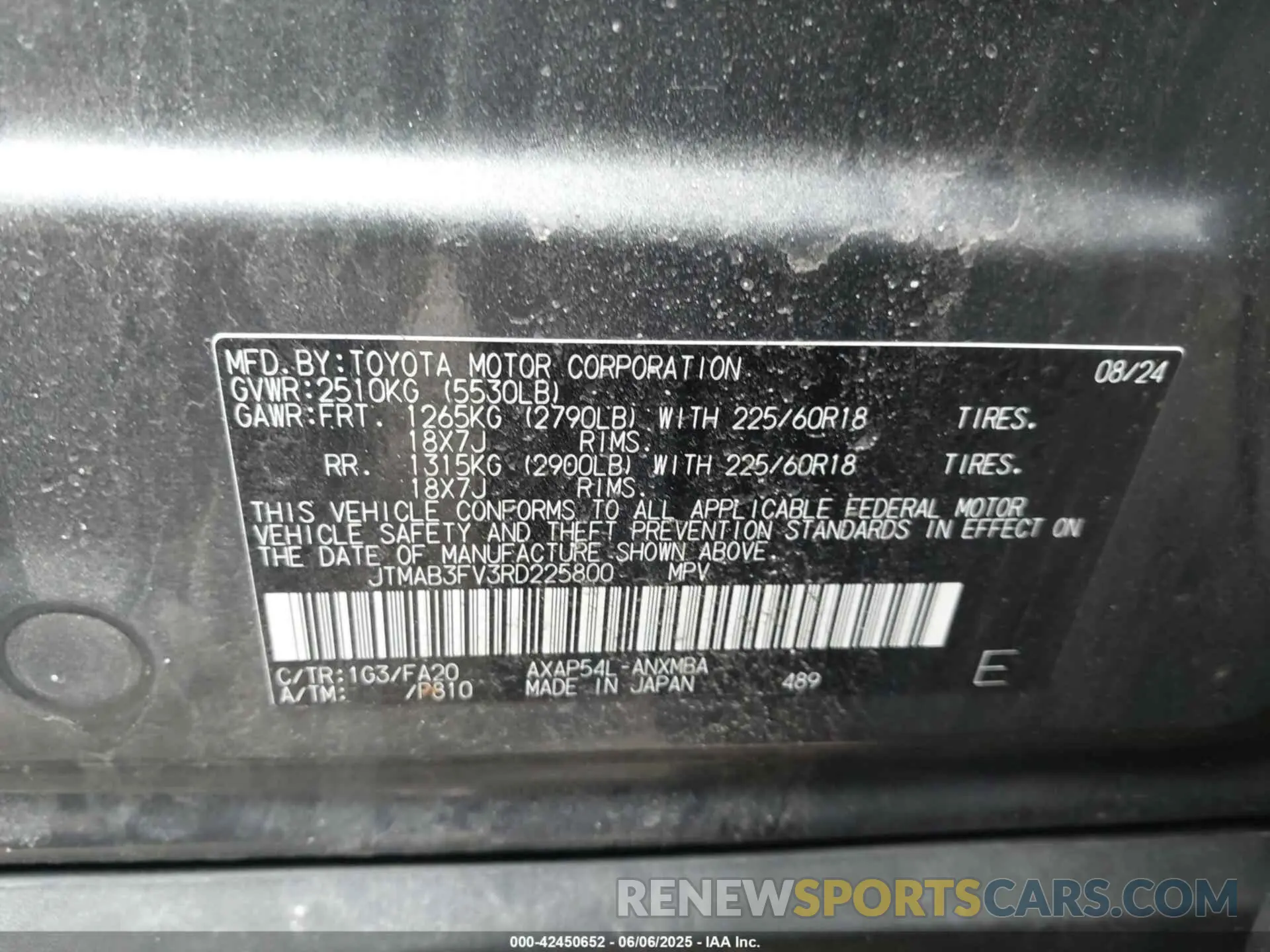 9 Photograph of a damaged car JTMAB3FV3RD225800 TOYOTA RAV4 PRIME 2024