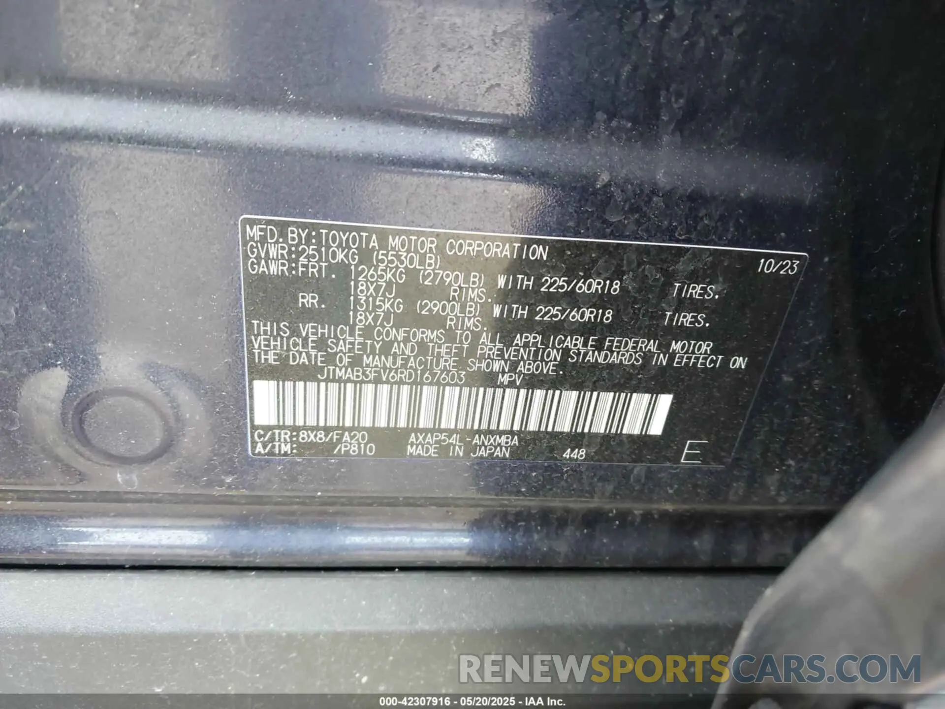 9 Photograph of a damaged car JTMAB3FV6RD167603 TOYOTA RAV4 PRIME 2024
