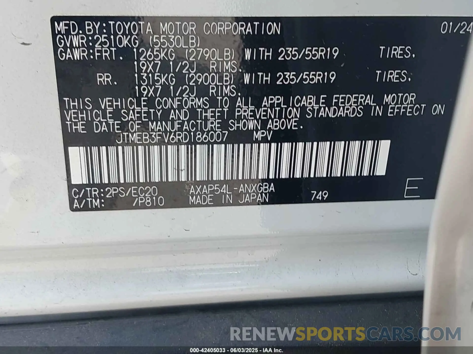 9 Photograph of a damaged car JTMEB3FV6RD186007 TOYOTA RAV4 PRIME 2024