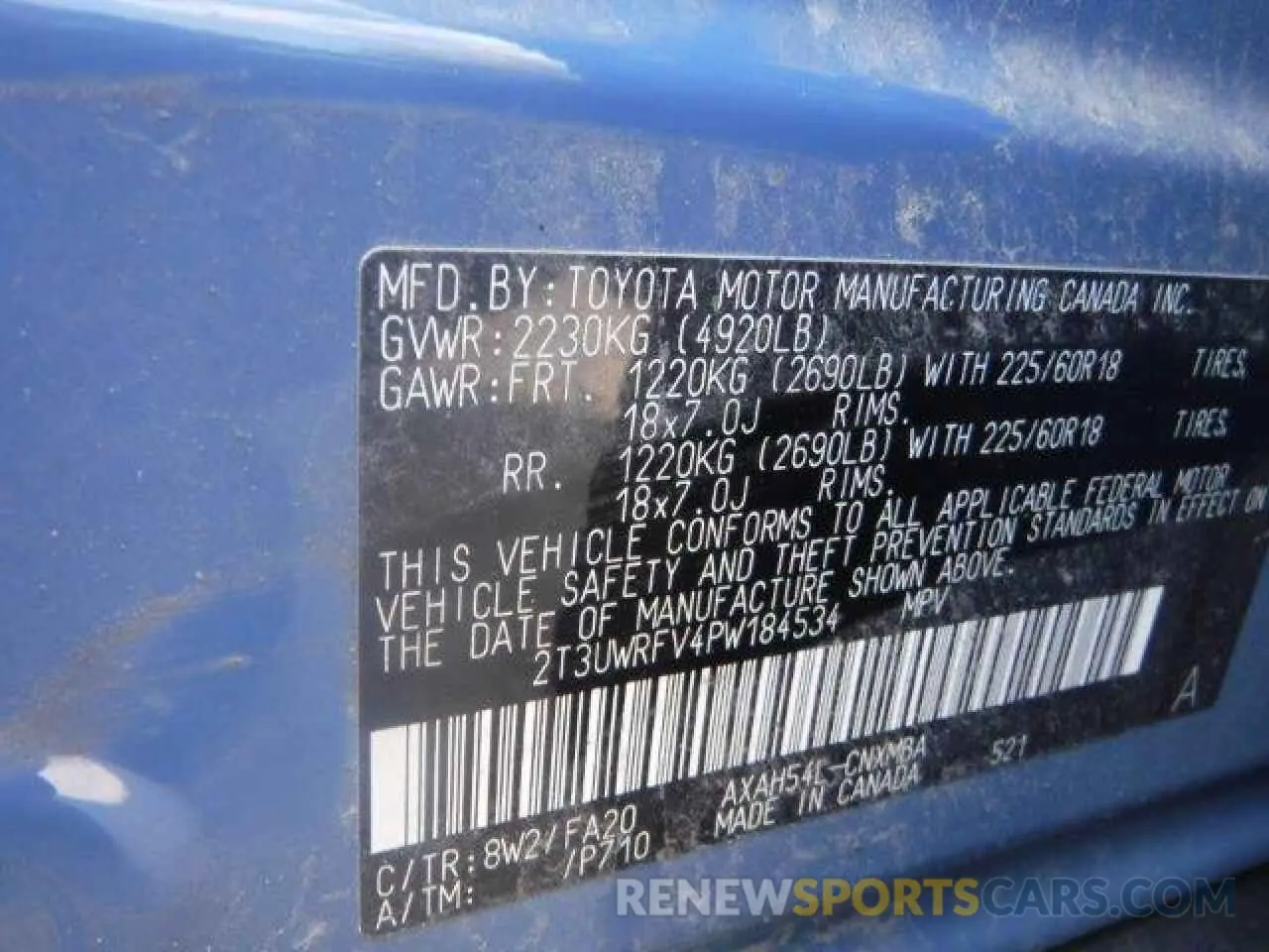 9 Photograph of a damaged car 2T3UWRFV4PW184534 TOYOTA RAV4 WOODL 2023