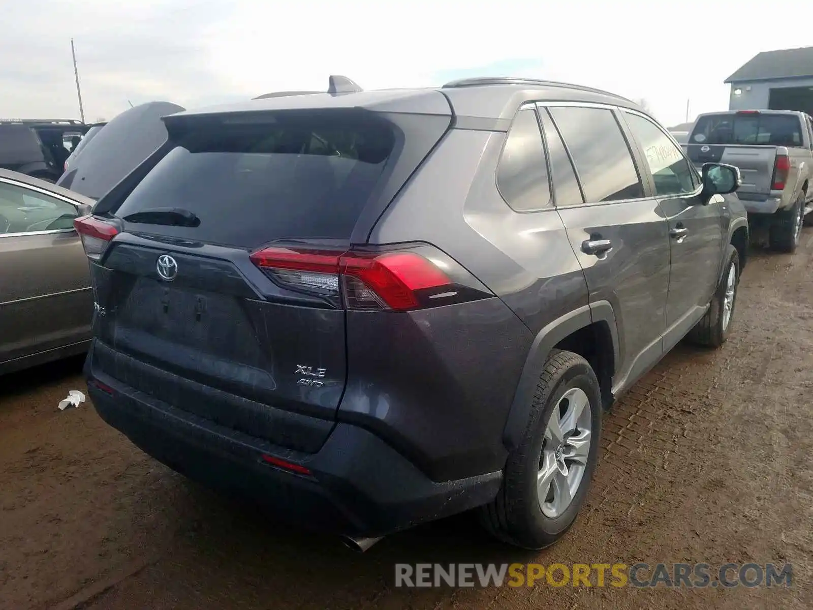 4 Photograph of a damaged car 2T3P1RFV5KC023244 TOYOTA RAV4 XLE 2019