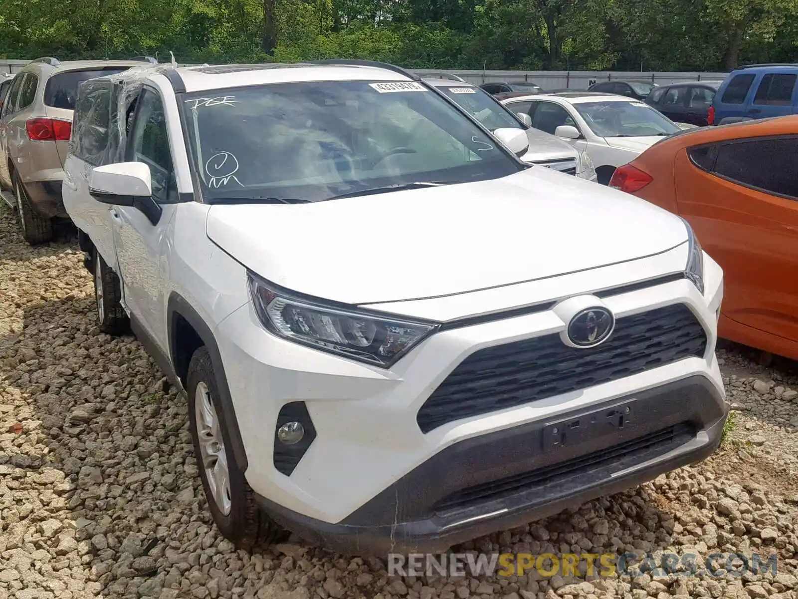 1 Photograph of a damaged car 2T3P1RFV6KW020223 TOYOTA RAV4 XLE 2019