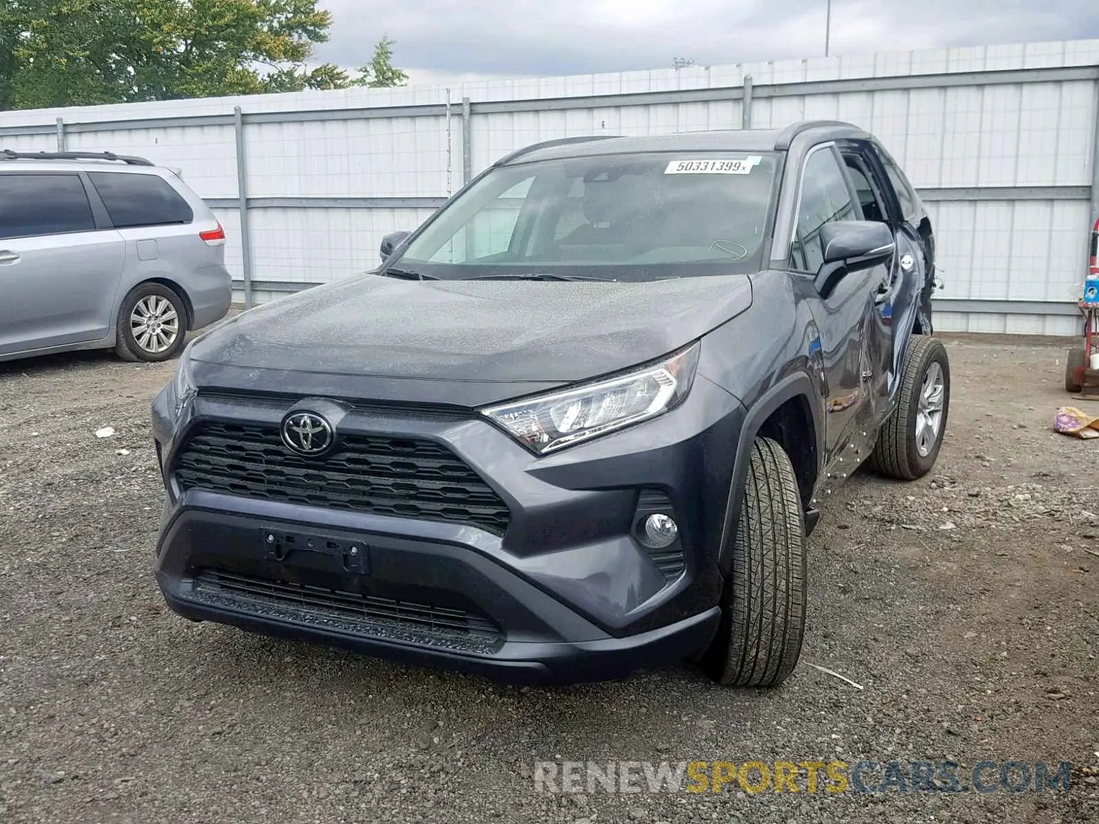 2 Photograph of a damaged car 2T3P1RFV6KW067459 TOYOTA RAV4 XLE 2019