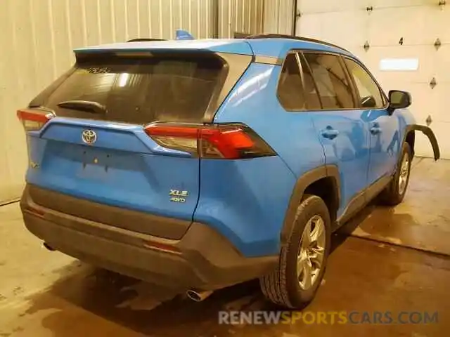 4 Photograph of a damaged car 2T3P1RFV7KW034566 TOYOTA RAV4 XLE 2019