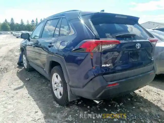 3 Photograph of a damaged car 2T3RWRFV1KW016607 TOYOTA RAV4 XLE 2019