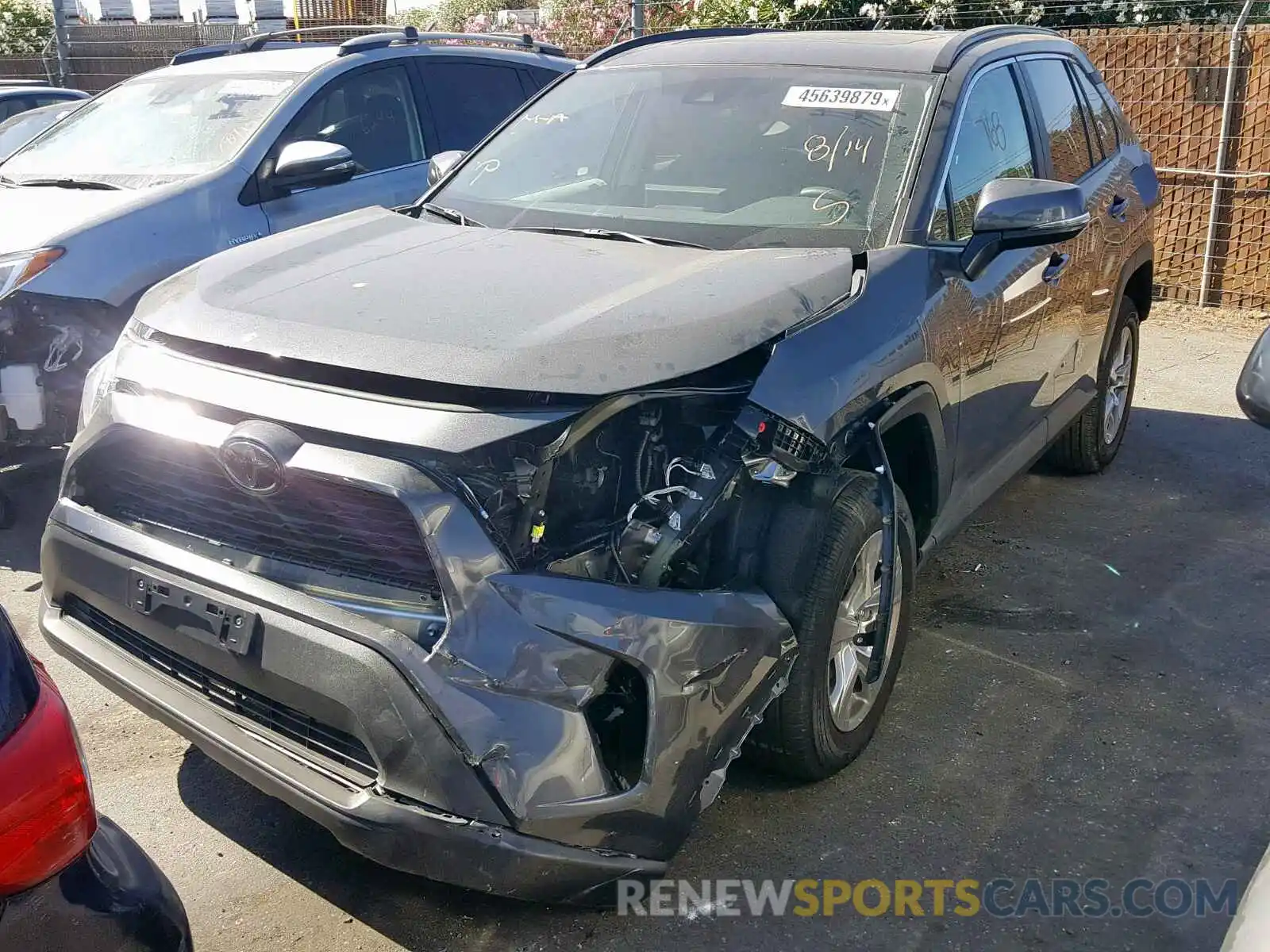 2 Photograph of a damaged car 2T3W1RFV2KC010298 TOYOTA RAV4 XLE 2019