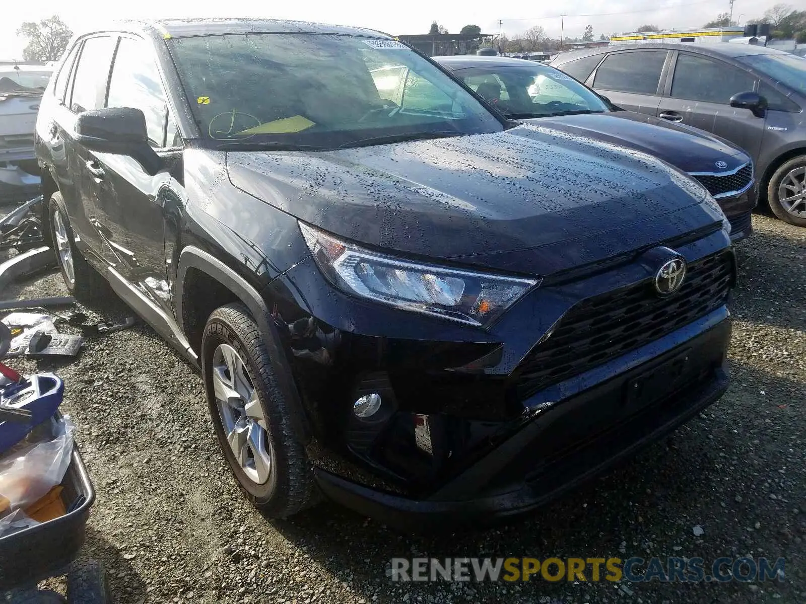 1 Photograph of a damaged car JTMP1RFV5KD505336 TOYOTA RAV4 XLE 2019