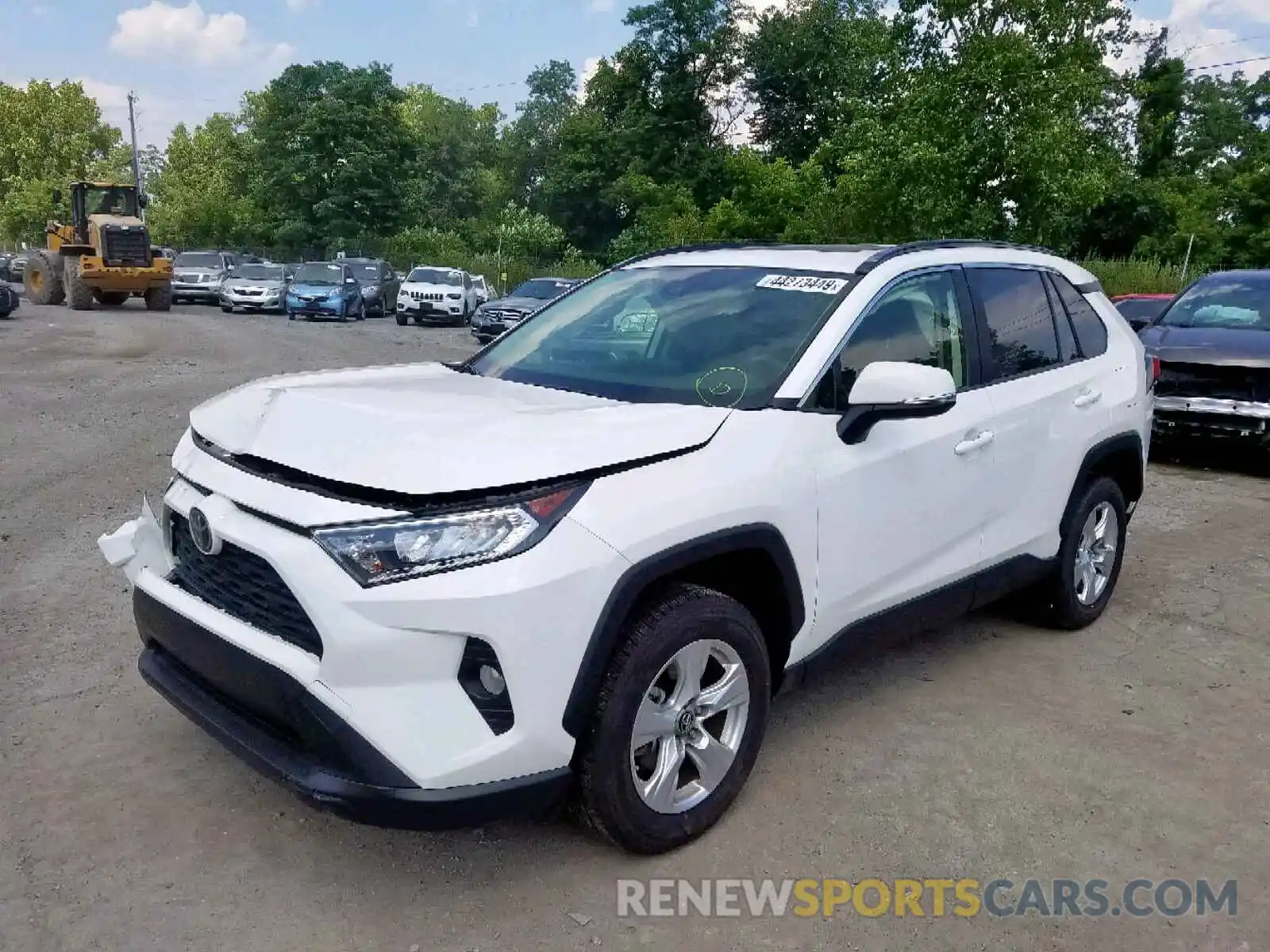 2 Photograph of a damaged car JTMP1RFV7KD007316 TOYOTA RAV4 XLE 2019