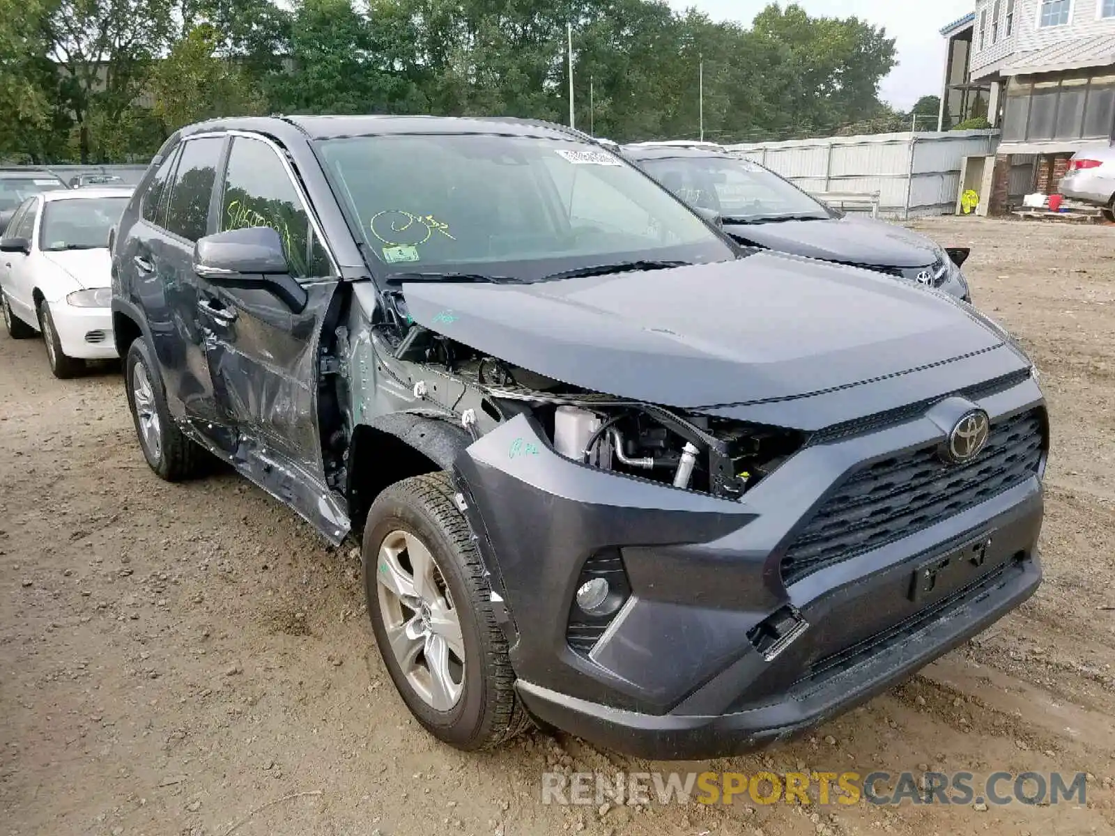 1 Photograph of a damaged car JTMP1RFVXKD006564 TOYOTA RAV4 XLE 2019