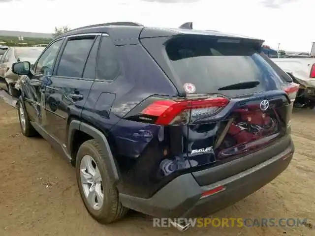 3 Photograph of a damaged car JTMRWRFVXKD008163 TOYOTA RAV4 XLE 2019