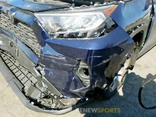 9 Photograph of a damaged car JTMW1RFVXKJ013186 TOYOTA RAV4 XLE 2019