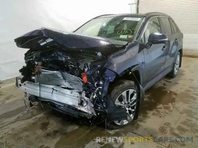 2 Photograph of a damaged car JTMA1RFVXKD023144 TOYOTA RAV4 XLE P 2019