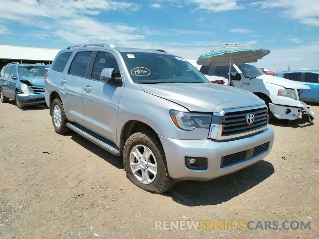 1 Photograph of a damaged car 5TDBY5G10KS168430 TOYOTA SEQUOIA 2019