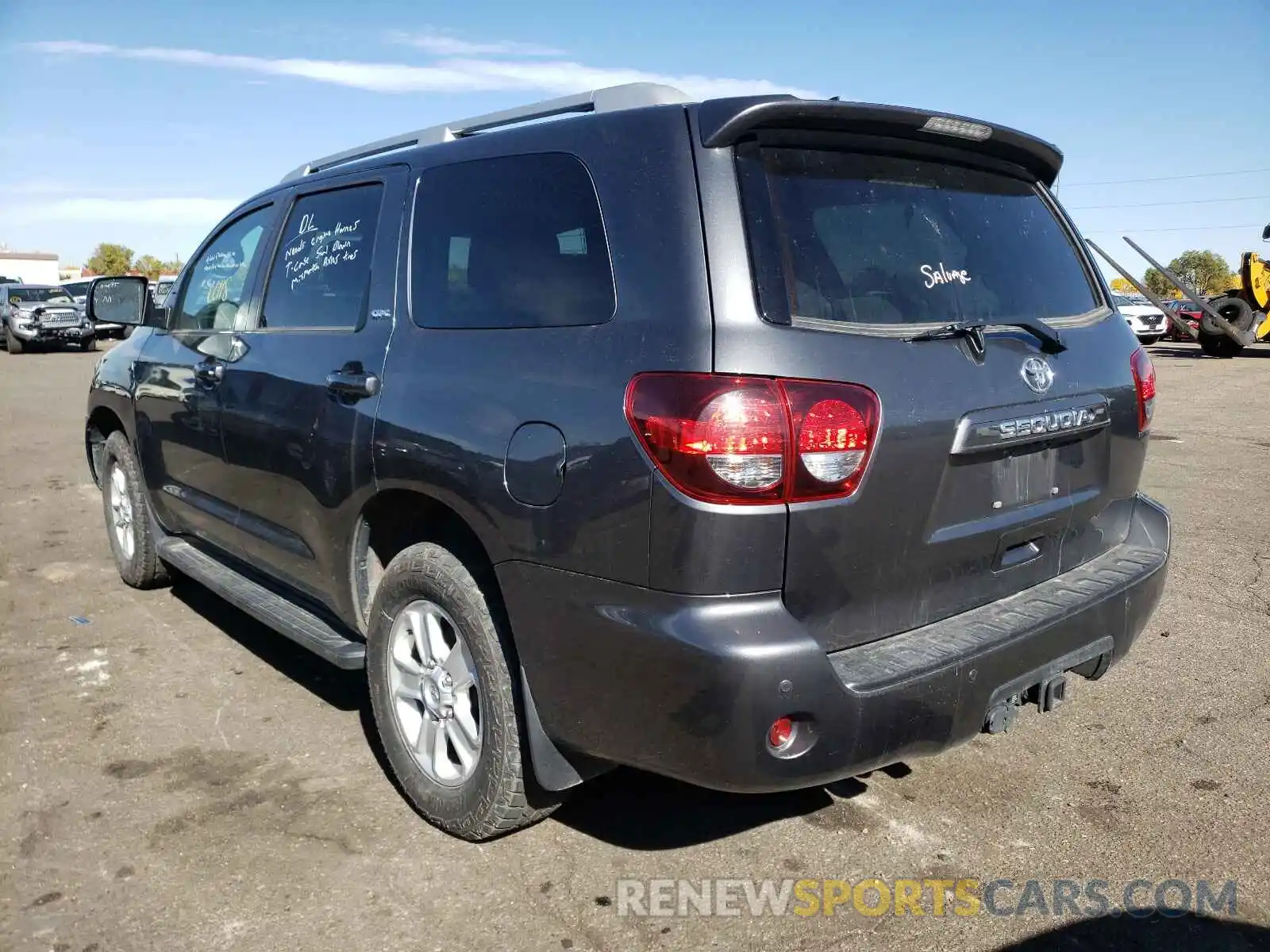 3 Photograph of a damaged car 5TDBY5G10KS169741 TOYOTA SEQUOIA 2019