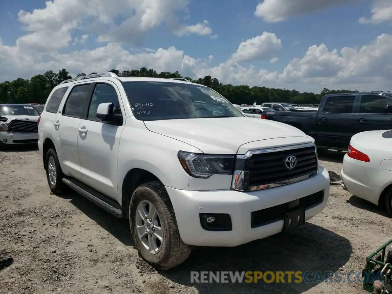 1 Photograph of a damaged car 5TDBY5G13KS169913 TOYOTA SEQUOIA 2019