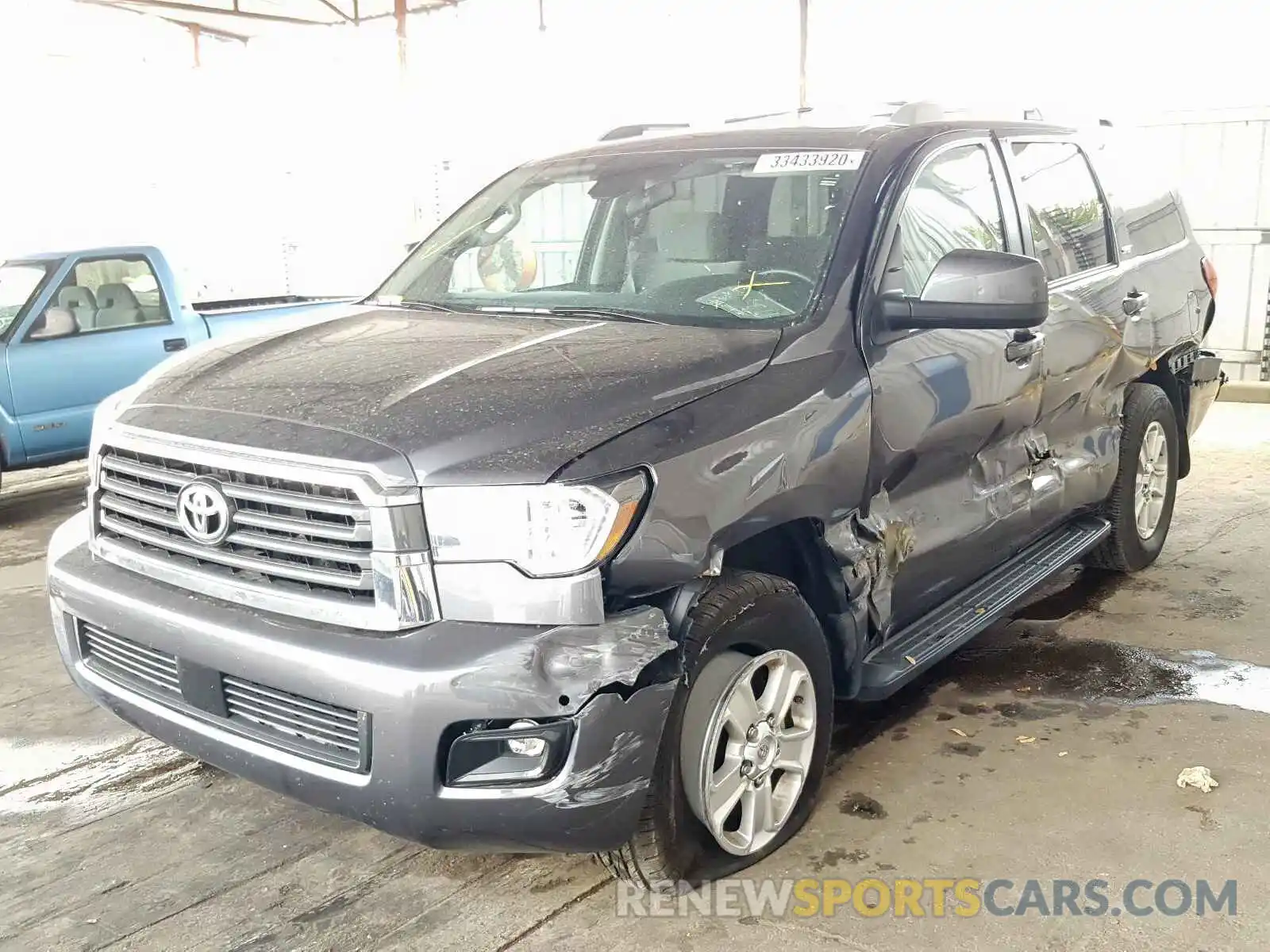 2 Photograph of a damaged car 5TDBY5G13KS170947 TOYOTA SEQUOIA 2019