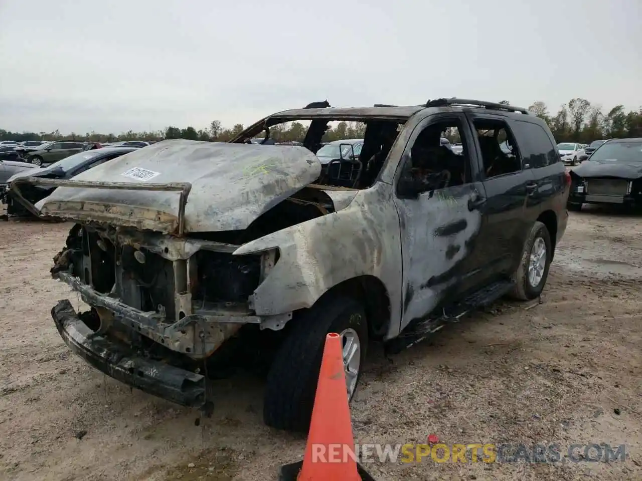 2 Photograph of a damaged car 5TDBY5G13KS171239 TOYOTA SEQUOIA 2019