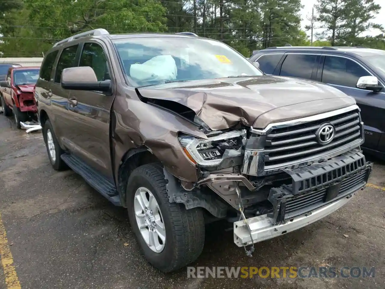 1 Photograph of a damaged car 5TDBY5G13KS174500 TOYOTA SEQUOIA 2019